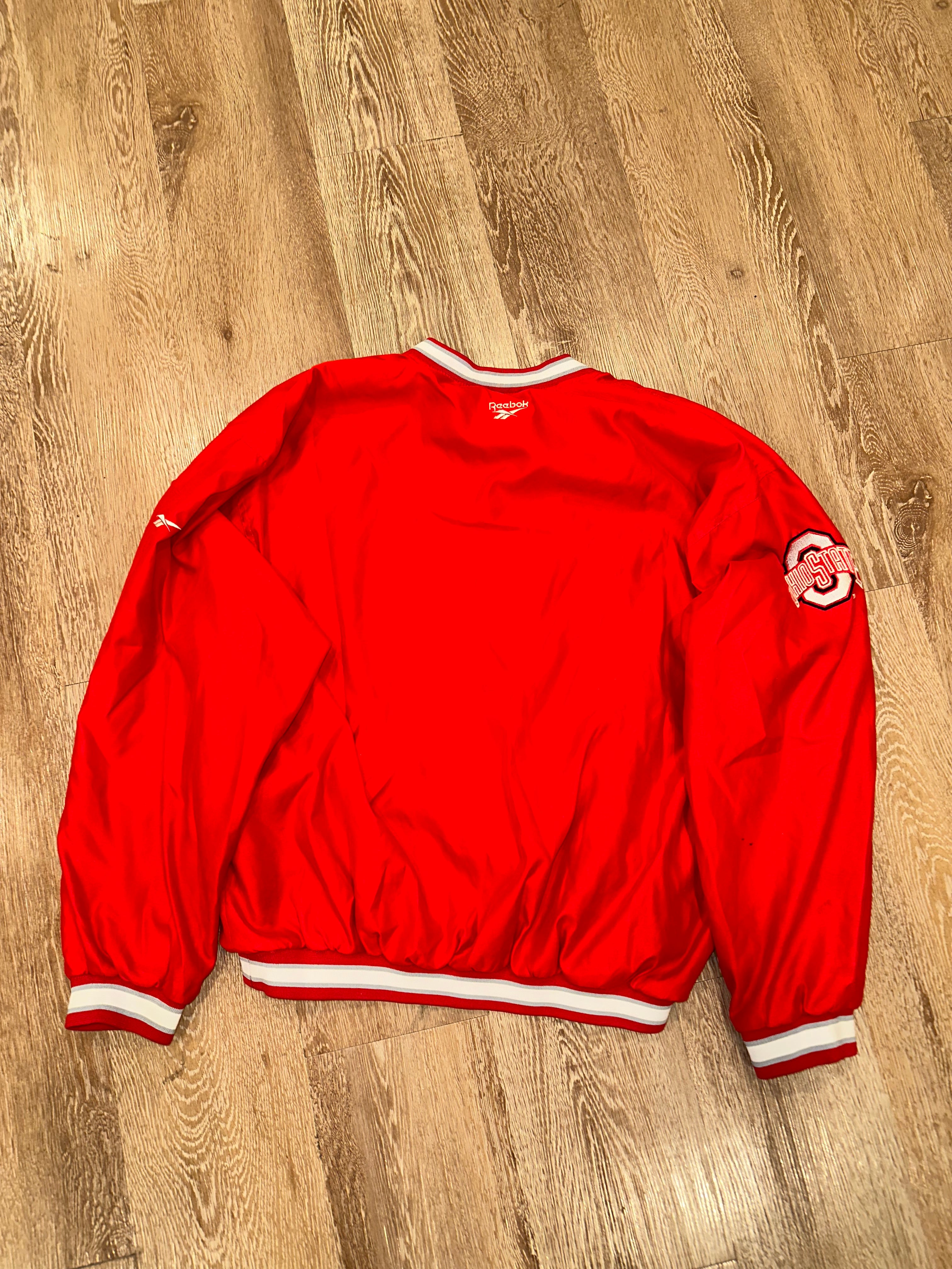 Ohio State Windbreaker Pullover Reebok (L)