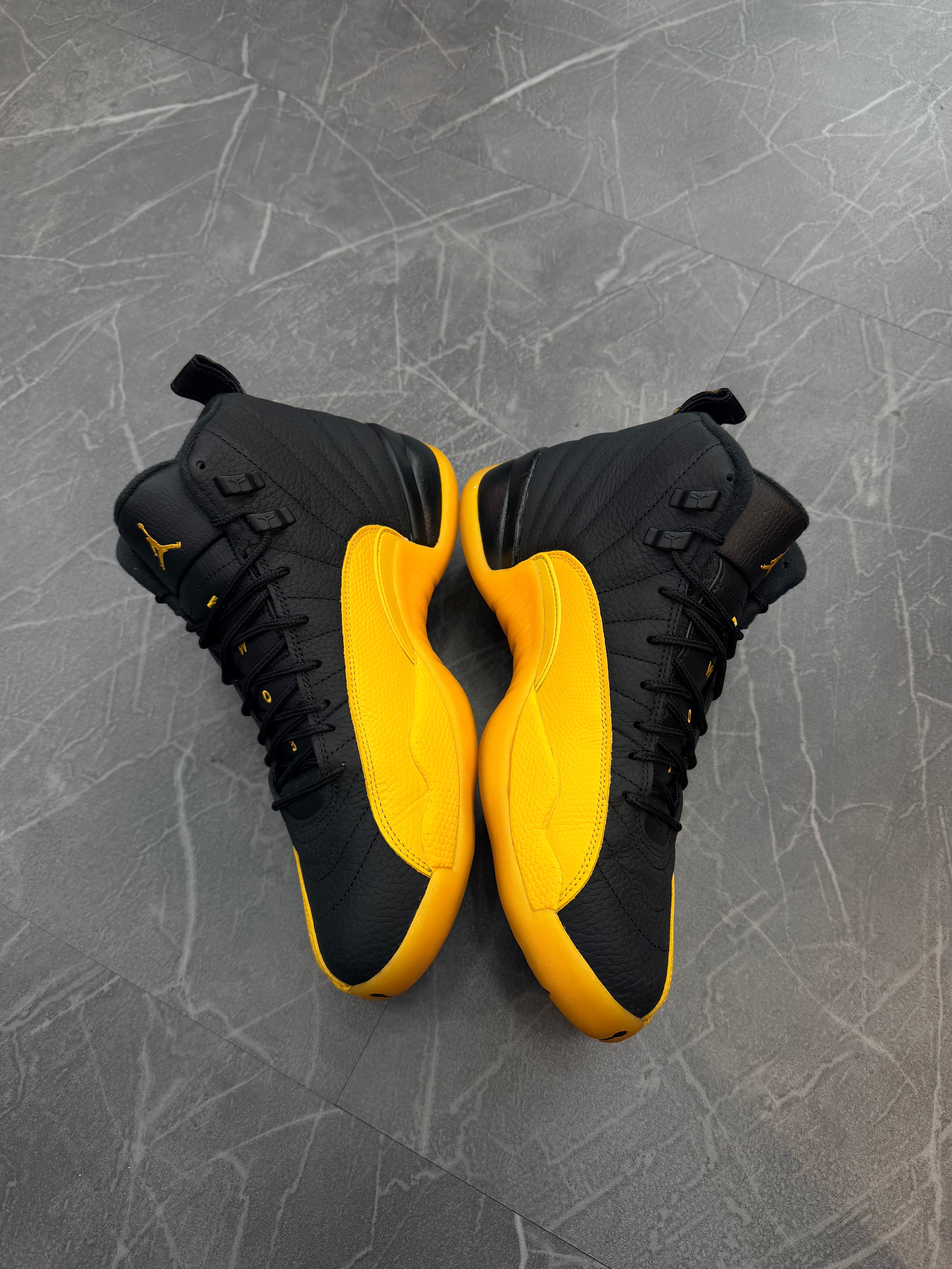 Jordan 12 “Black University Gold”