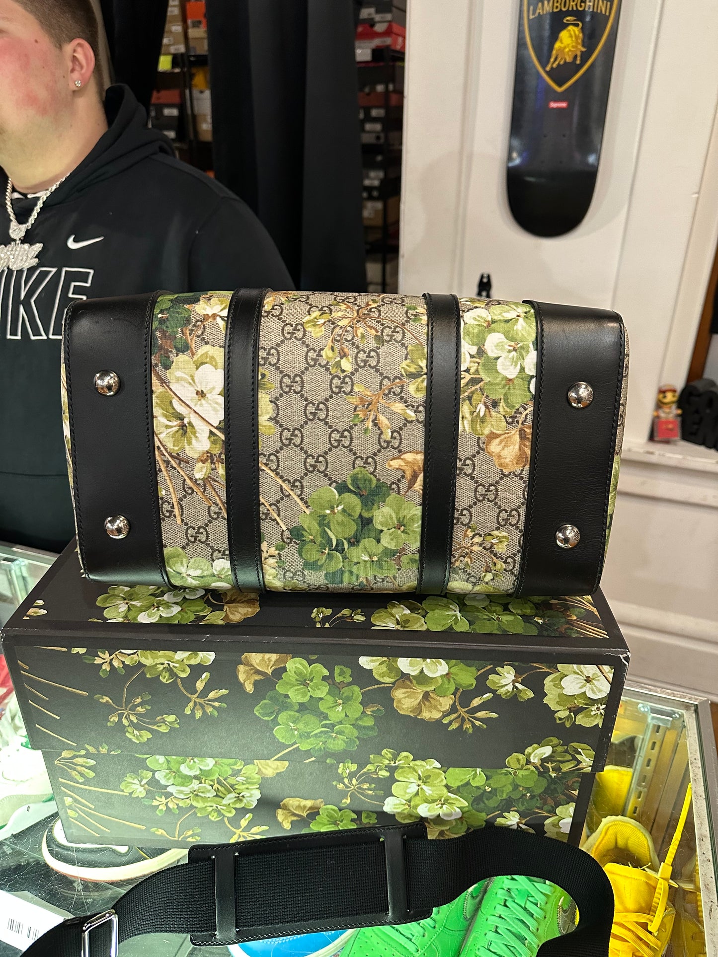 Gucci GG Blooms Boston Travel Bag