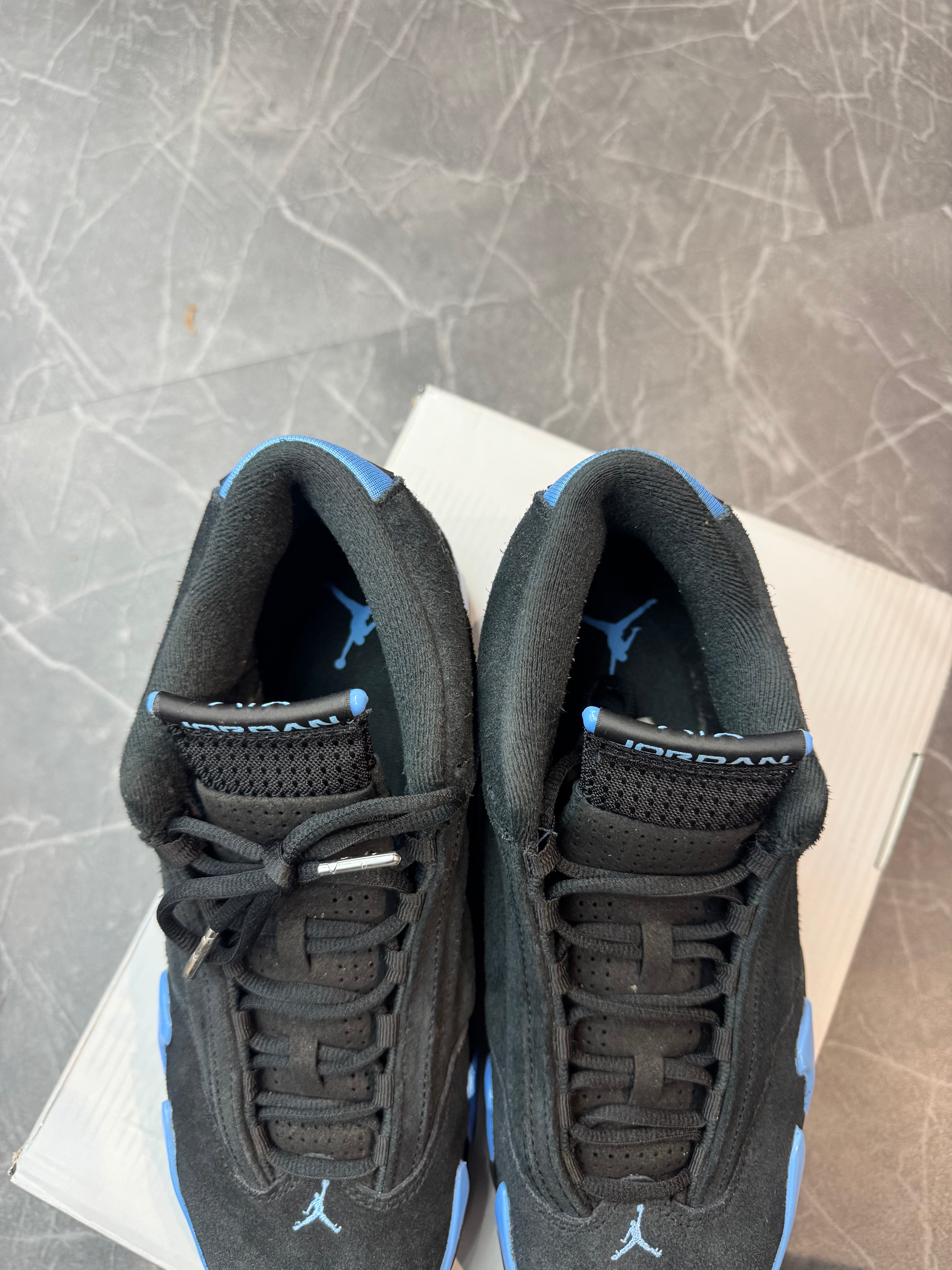 Jordan 14 “Black University Blue” (2026)