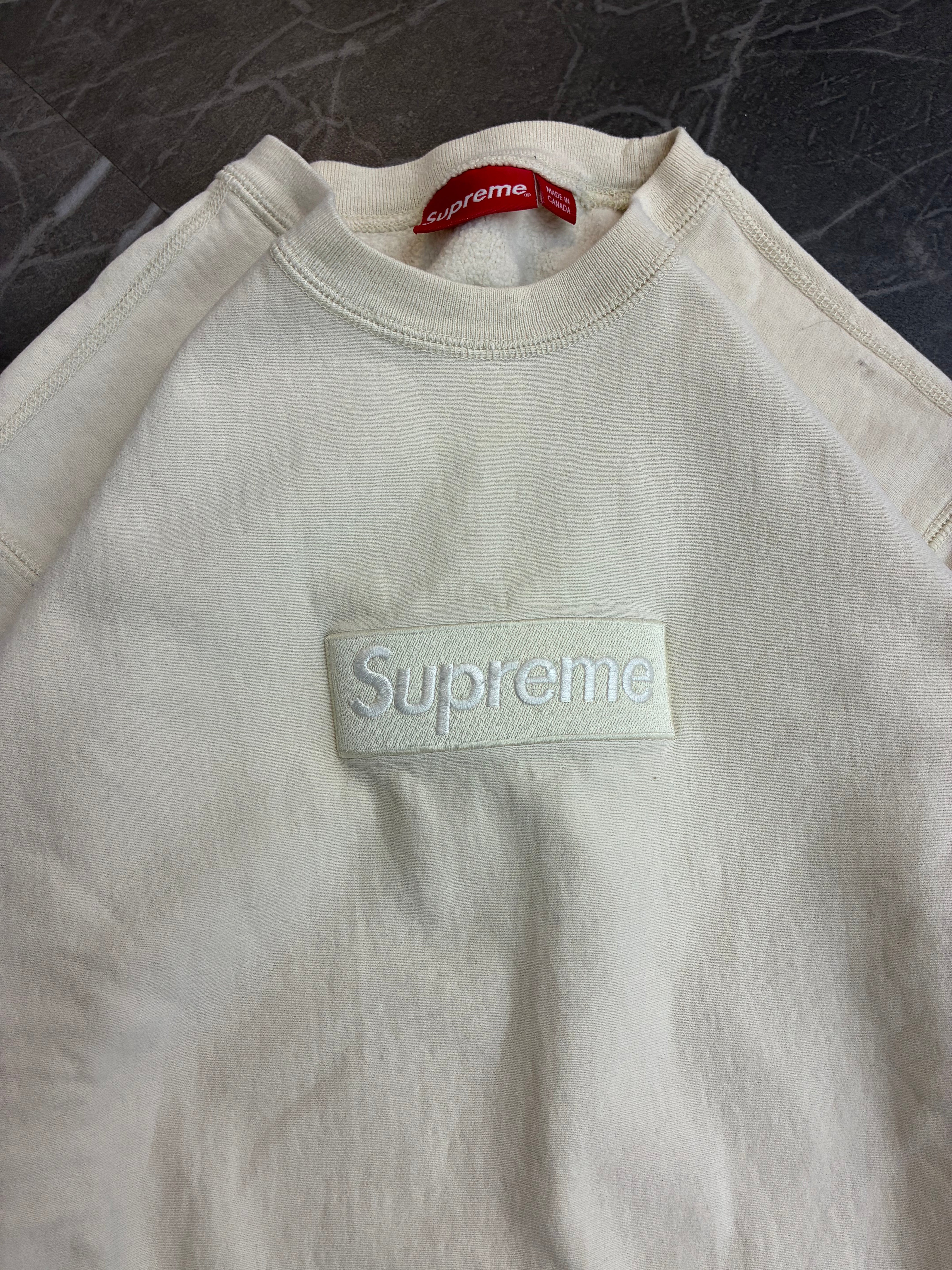 Supreme Box Logo Crewneck “Natural”