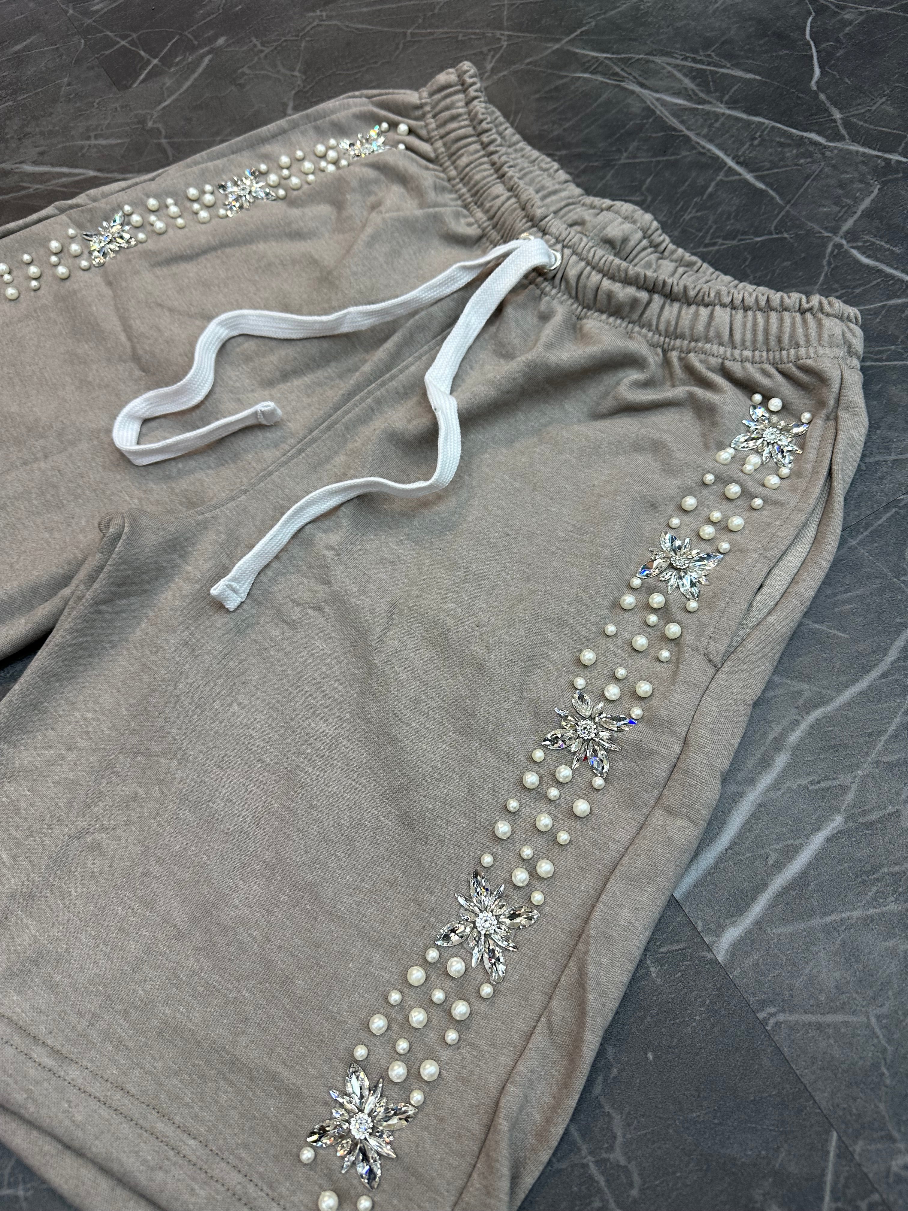 Fraternal Grey Pearl Sweat Shorts