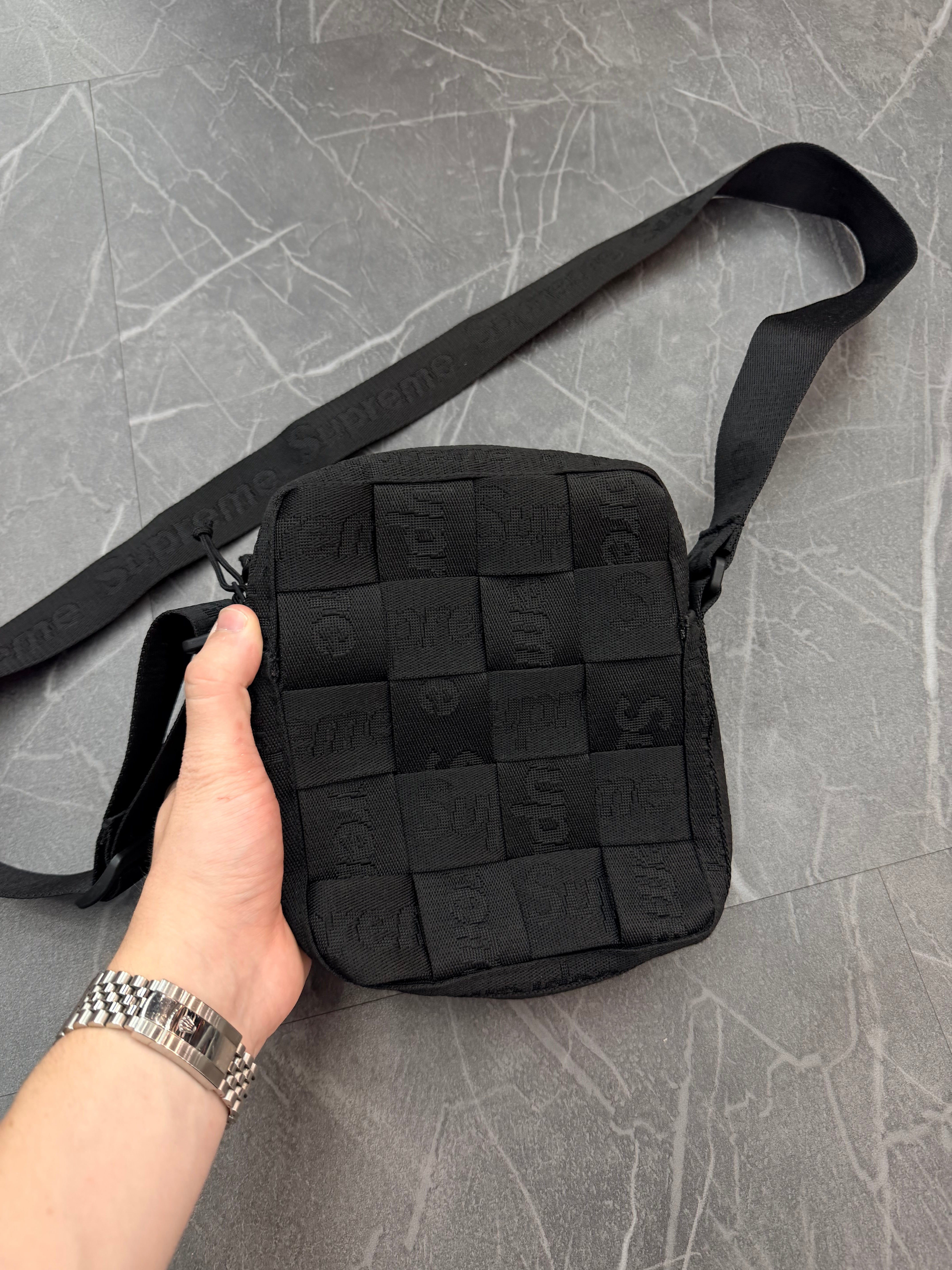 Supreme Woven Shoulder Bag “Black”