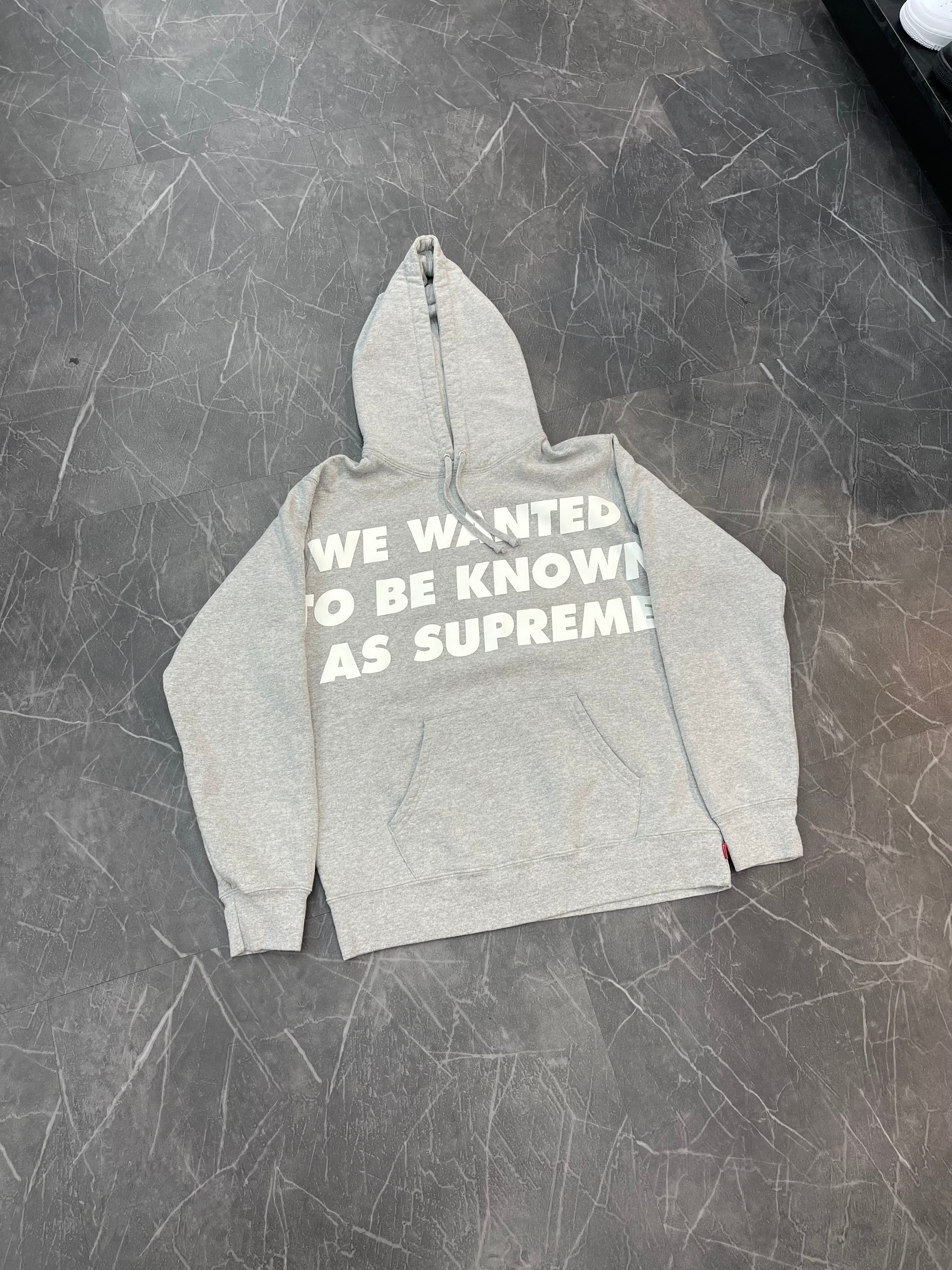 Supreme Known As Hoodie Heather Grey