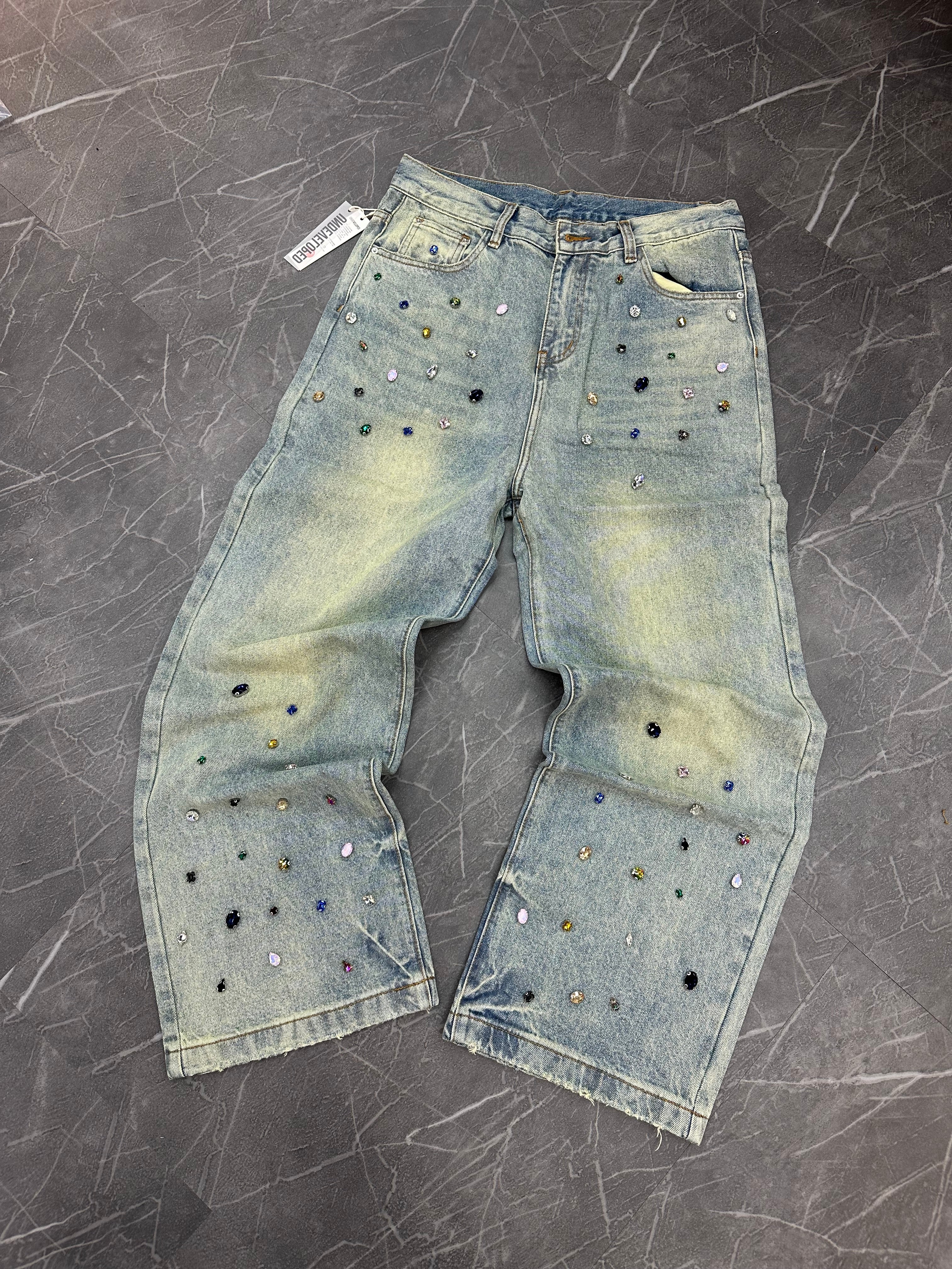 Undeveloped Azul Colored Gemstone Denim