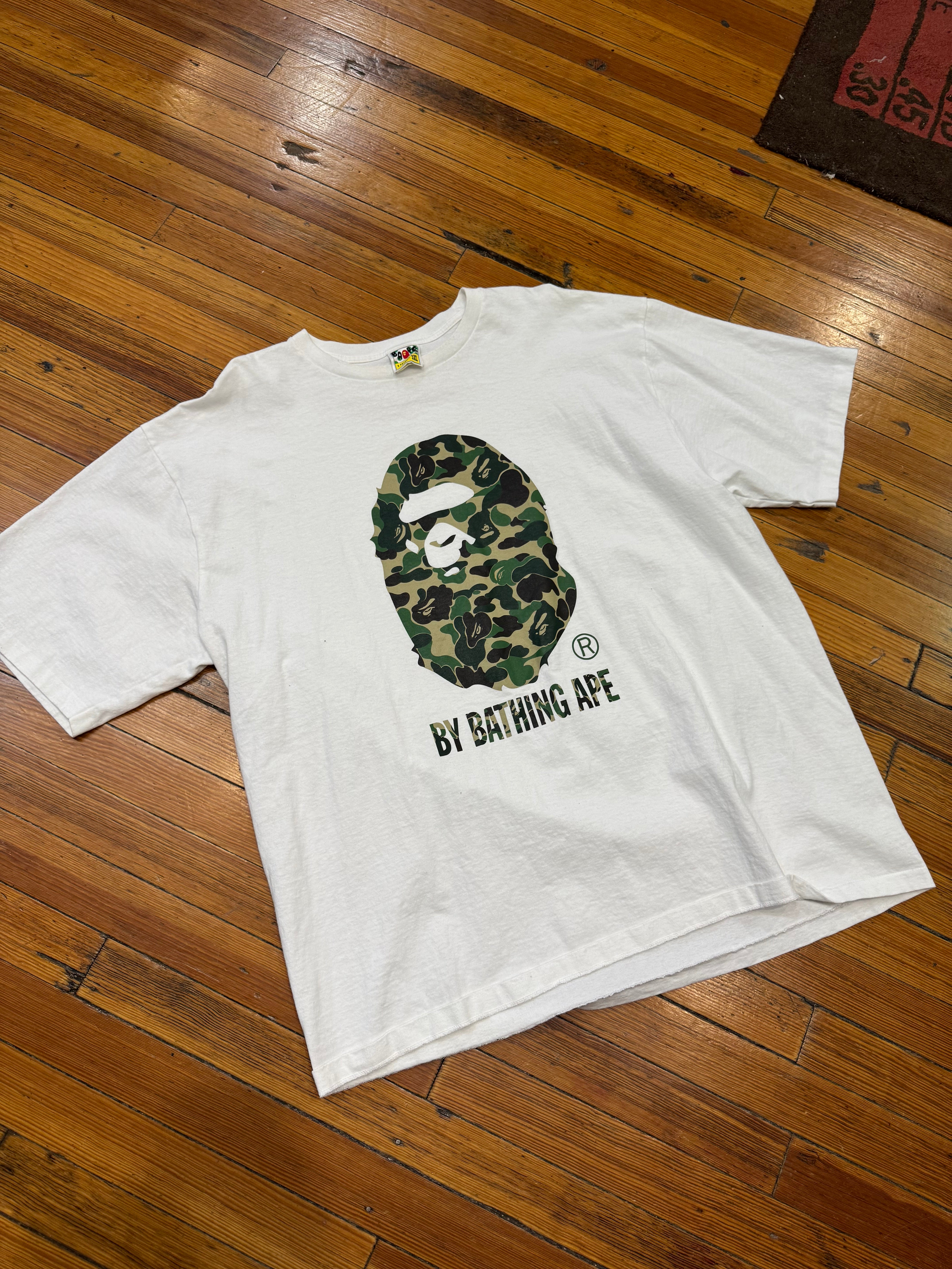 Bape ABC Camo Head Tee “White”