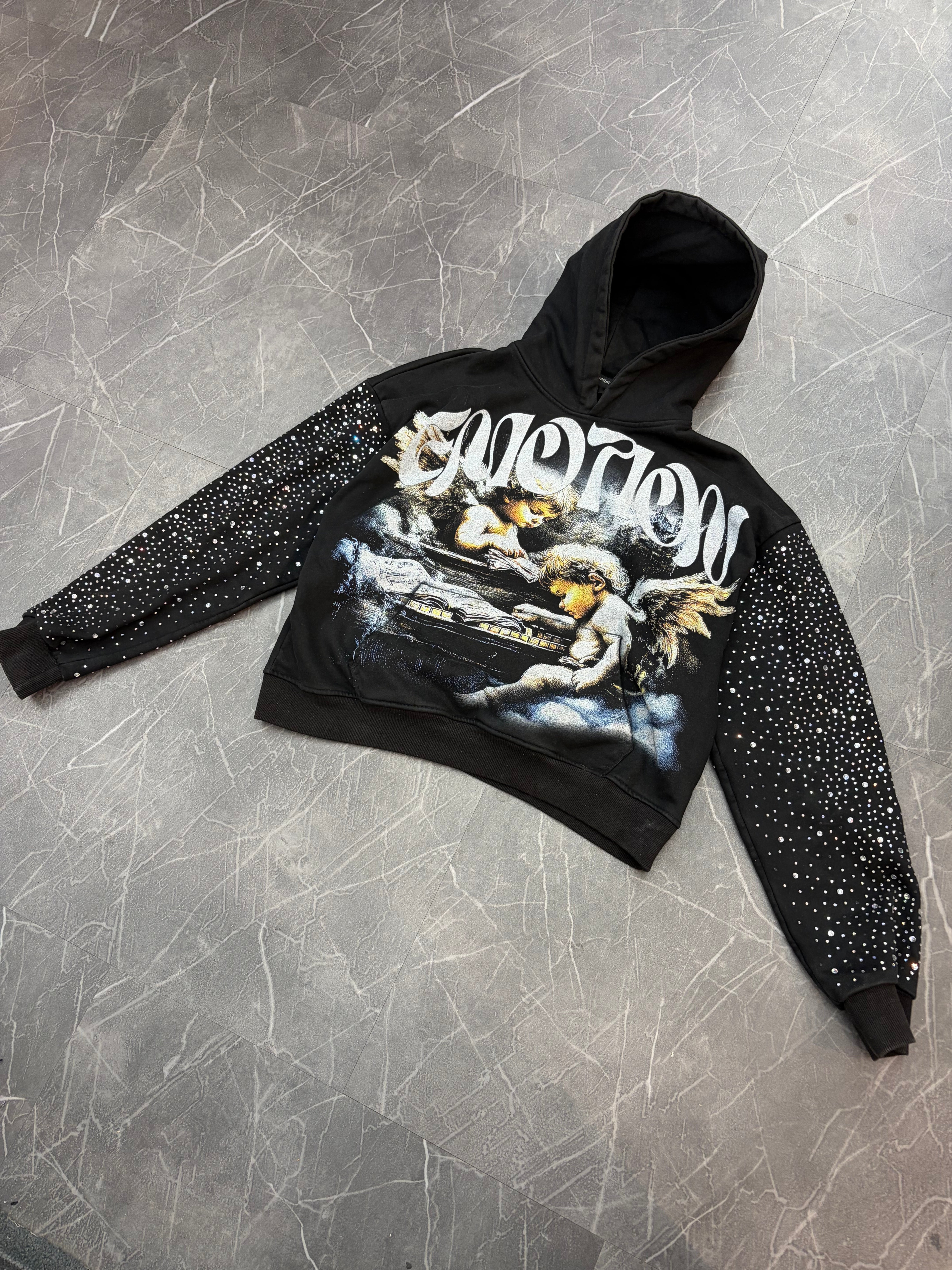 Mixed Emotions “Fallen Angles Rhinestone Hoodie”