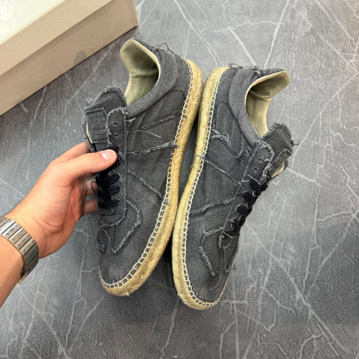 Maison Margiela Replica Espadrilles Grey - Image 4