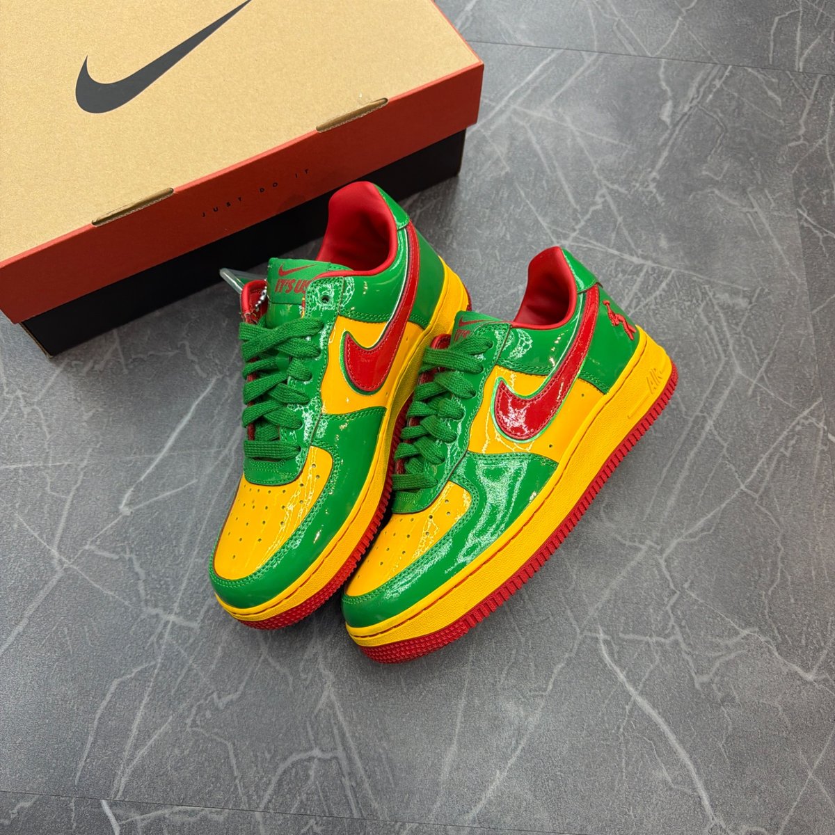 Nike Air Force 1 Low Lil Yachty Concrete Boys Lucky Green - Image 2