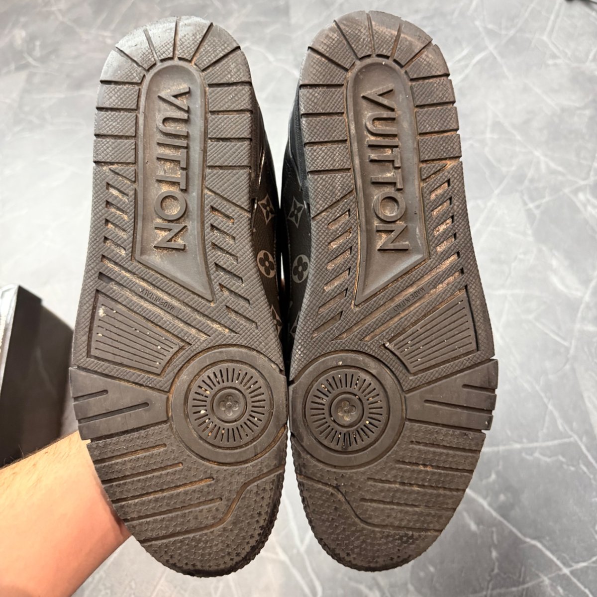 Louis Vuitton LV Trainer Black Grey - Image 6