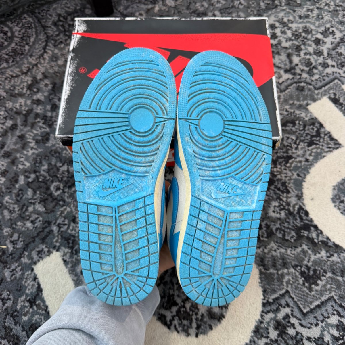 Jordan 1 Retro High OG UNC Reimagined (Size 8) (Lightly Worn)