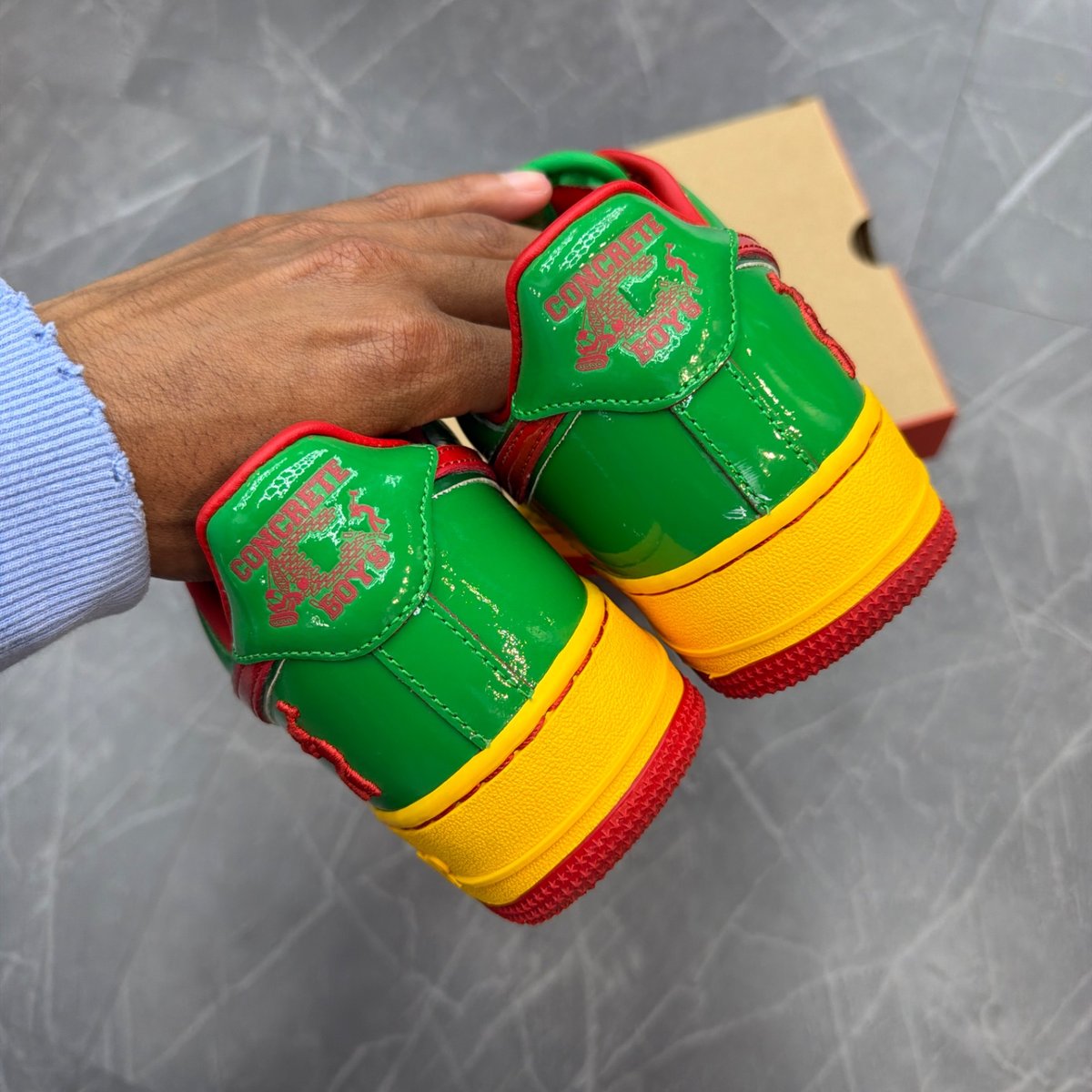 Nike Air Force 1 Low Lil Yachty Concrete Boys Lucky Green - Image 3