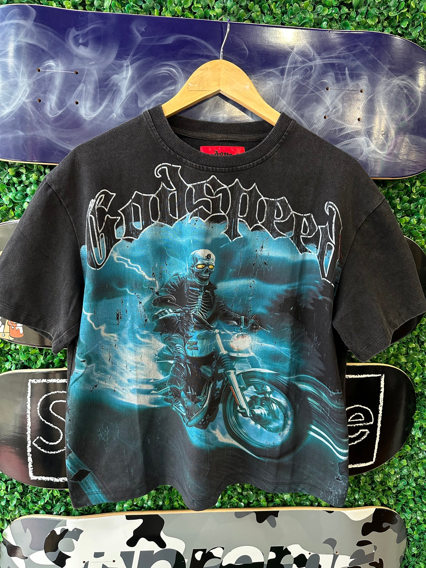 Godspeed Tee “Blue Motorcycle”