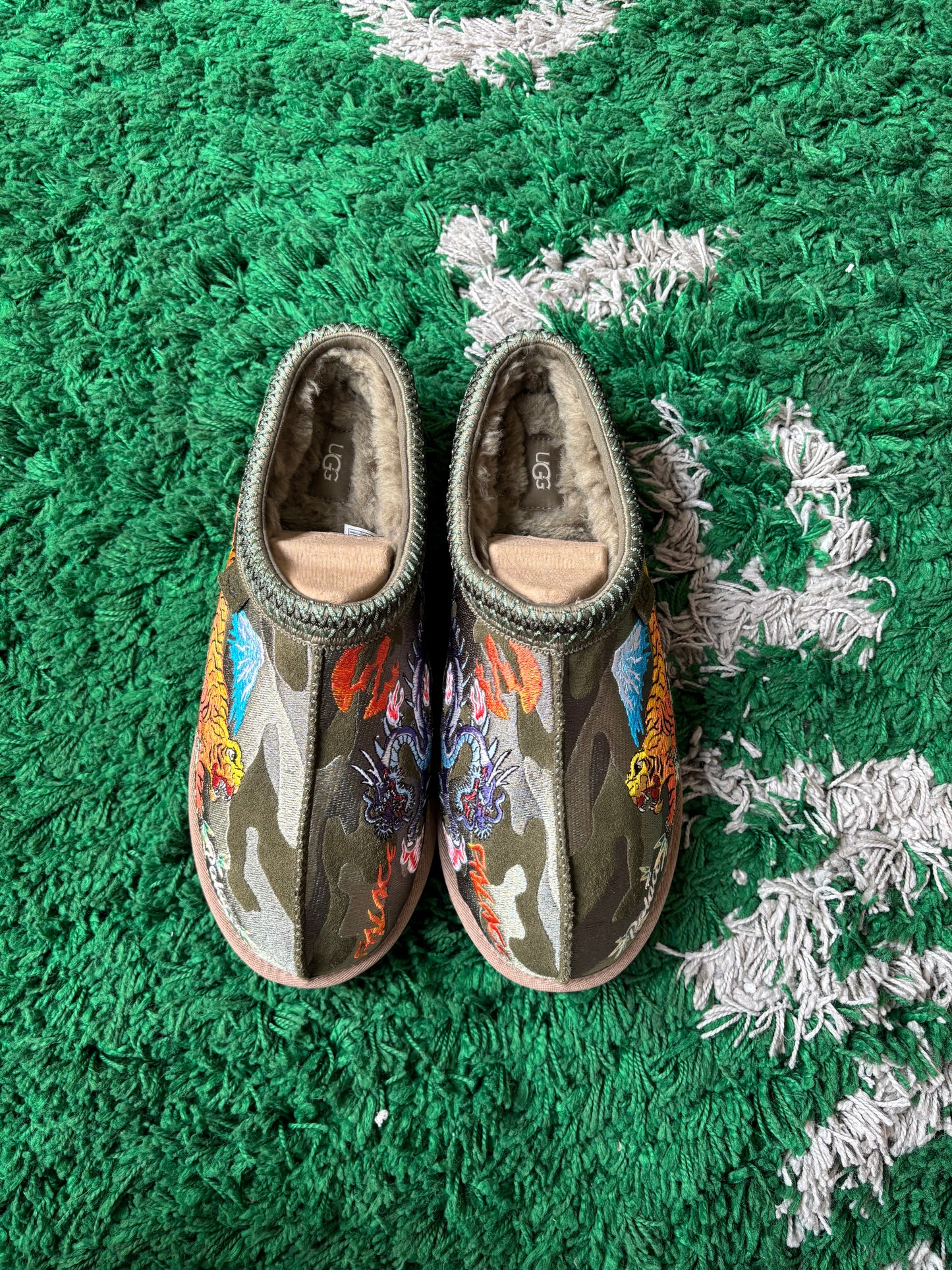 Palace x UGG Tasman Slipper “Burnt Olive Camo”