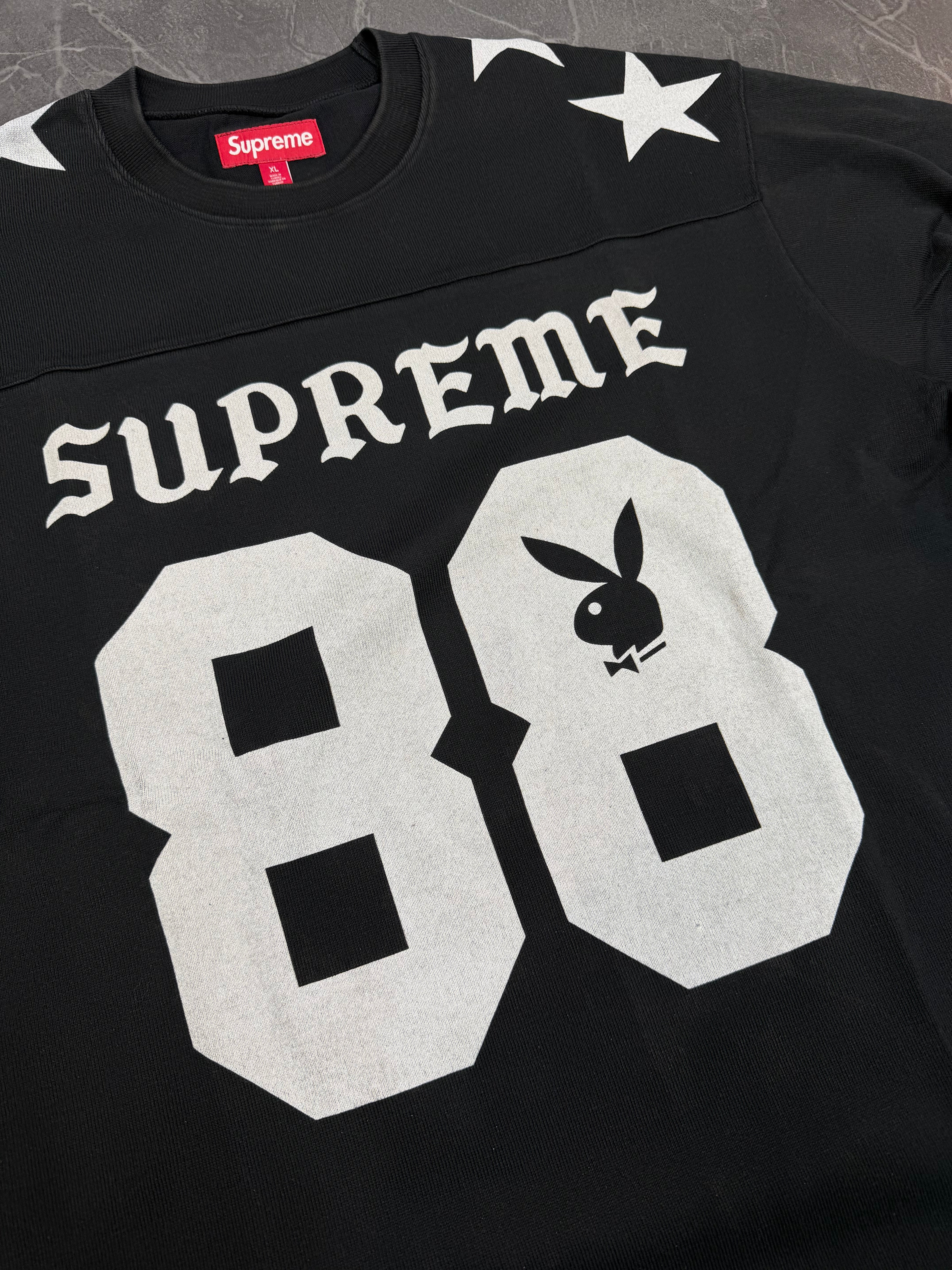 Supreme x Playboy L/S Football Top “Black”