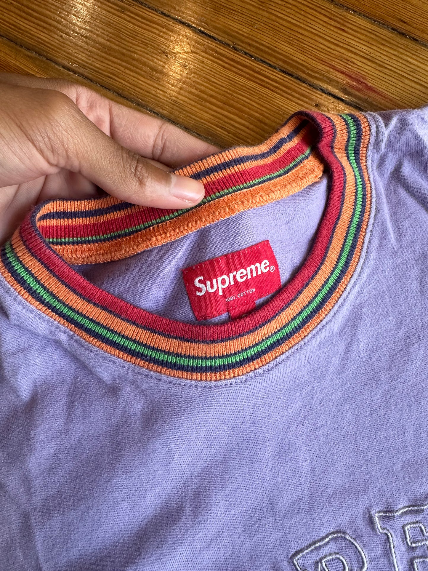 Supreme Arc Logo Longsleeve Tee “Purple”