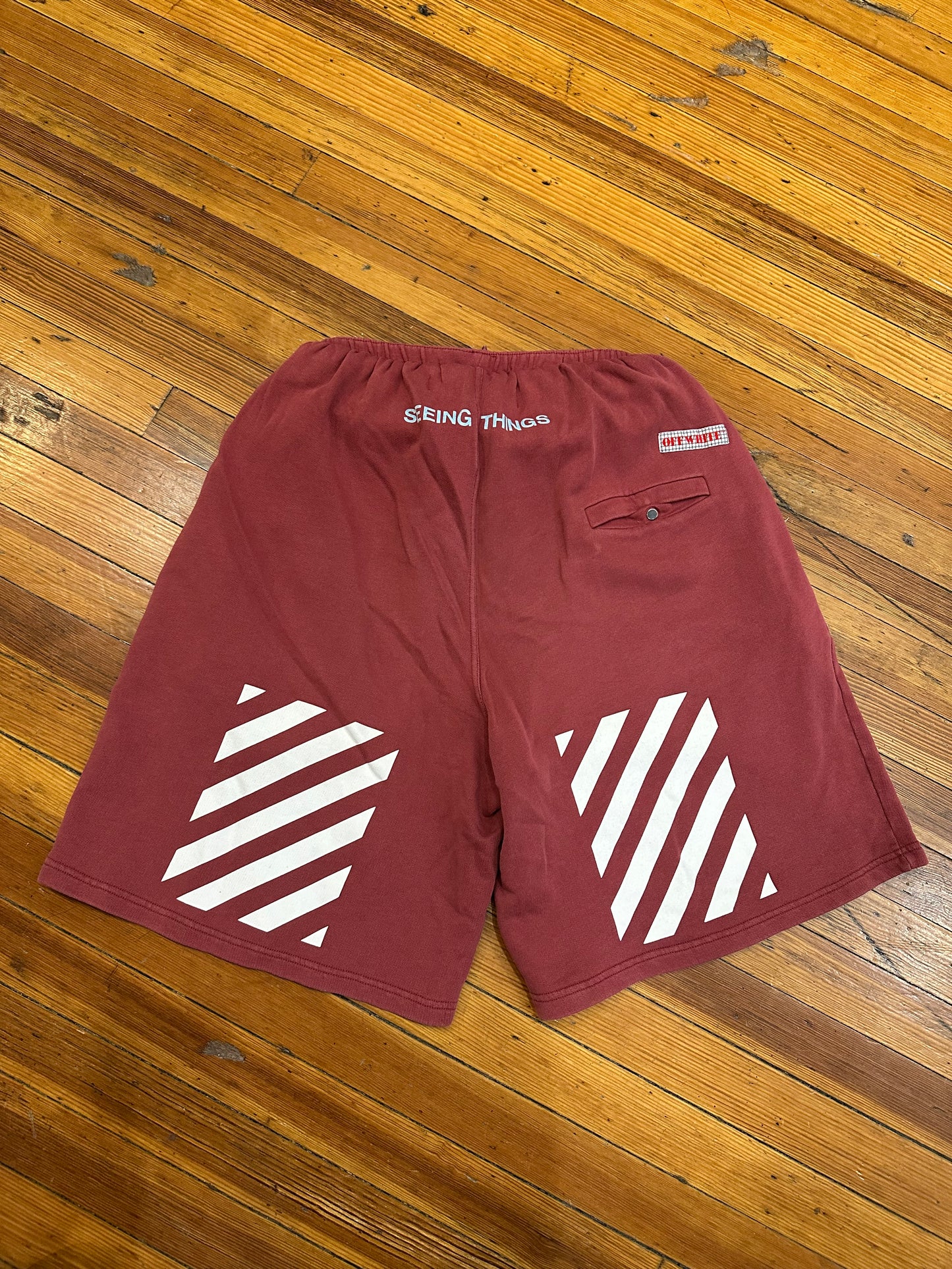 Off-White Shorts “Seeing Things Red”