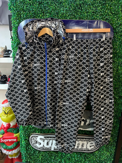 Off-White Monogram All Over Jacket + Pants