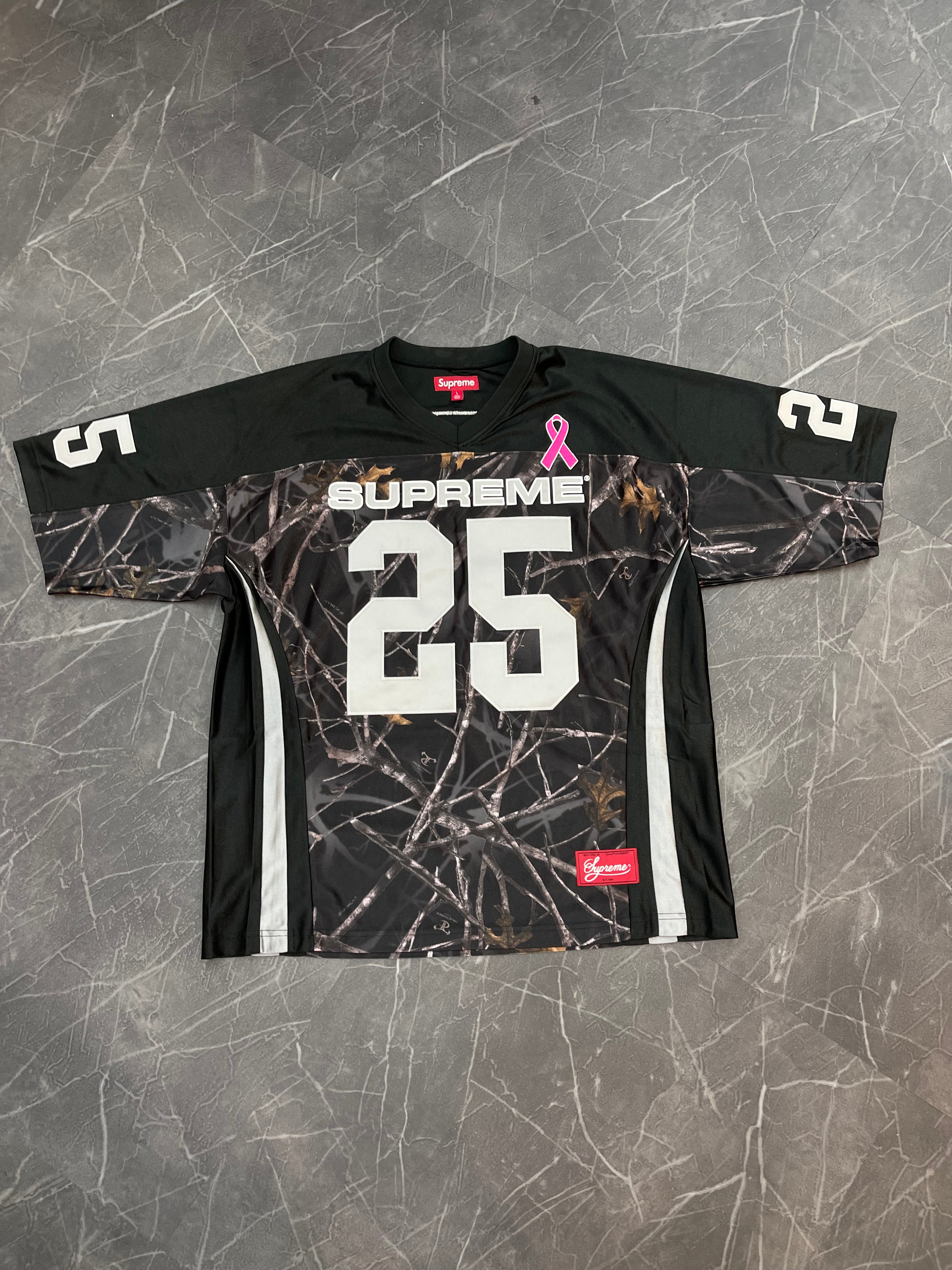 Supreme Breast Cancer Awareness Football Jersey “Black”