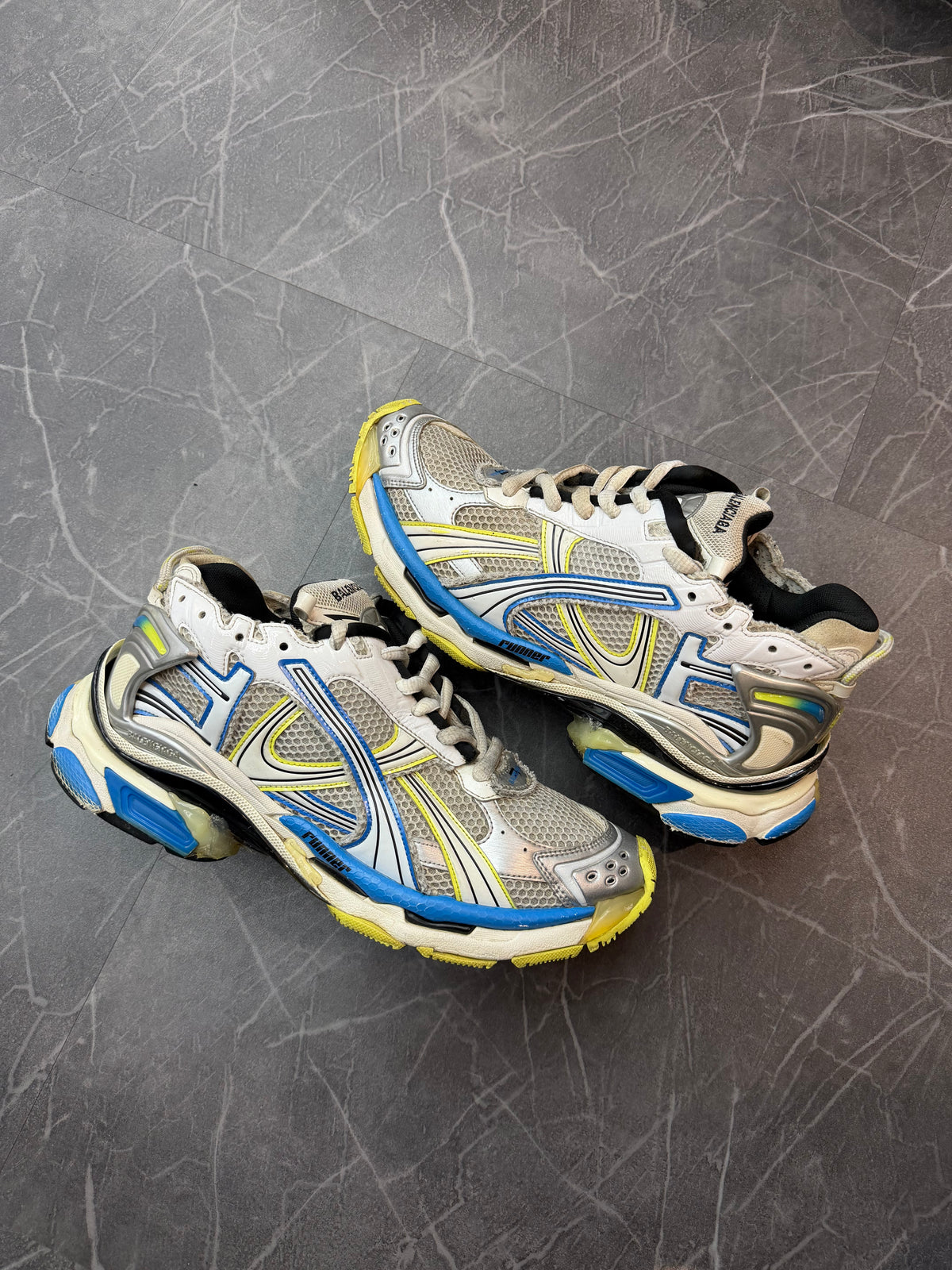 Balenciaga Runner White Yellow Blue