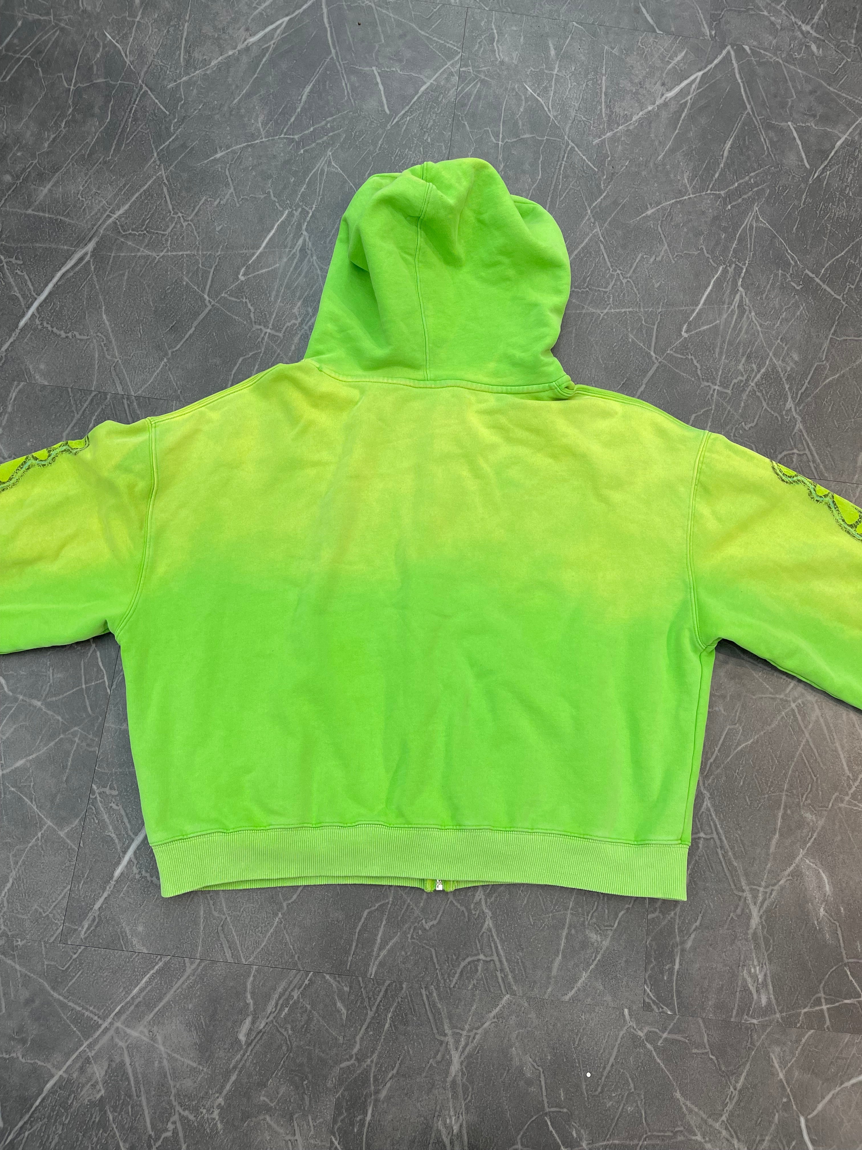 Vale Zip-Up Taz Hoodie “Lime”