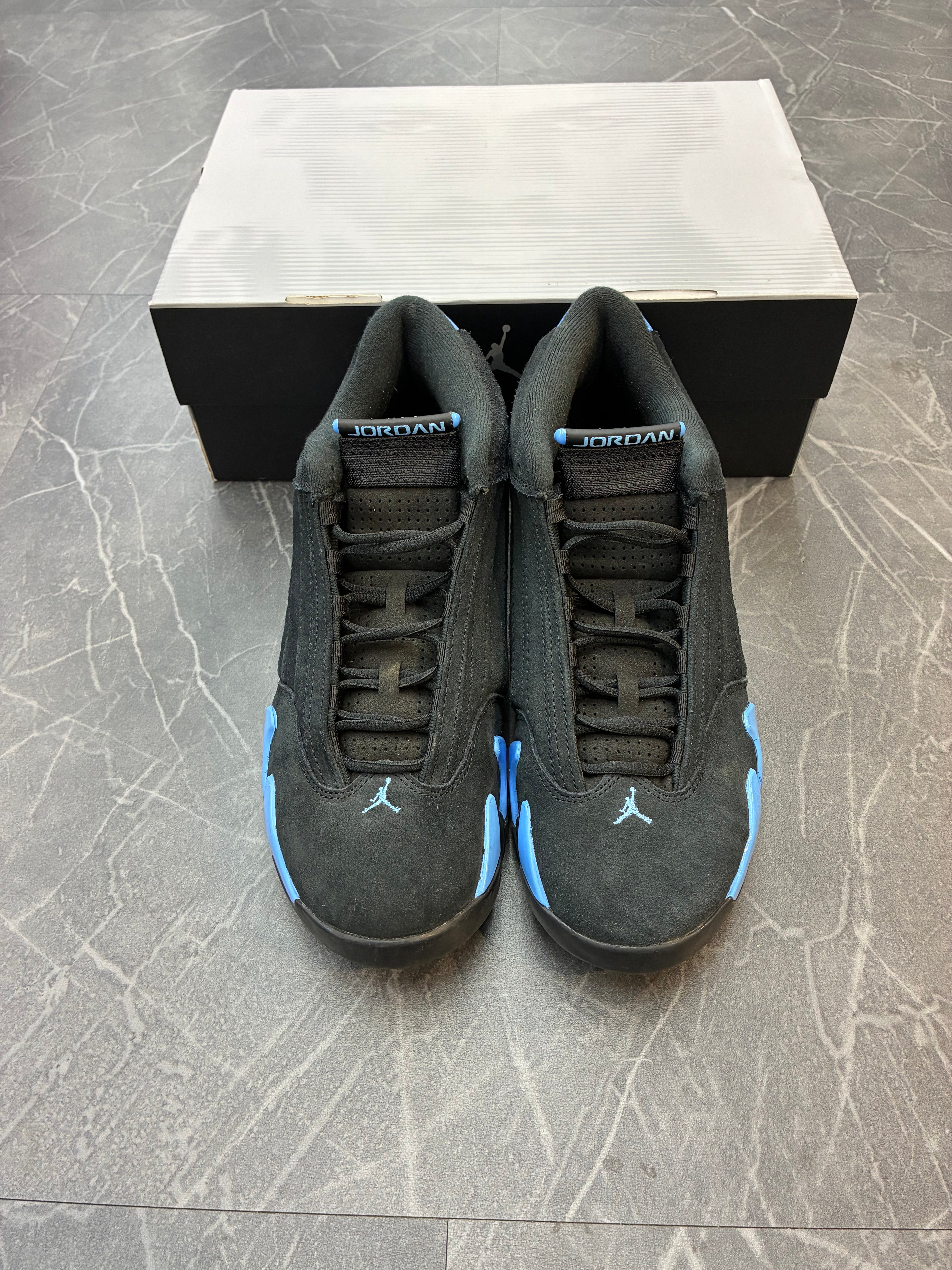 Jordan 14 “Black University Blue”