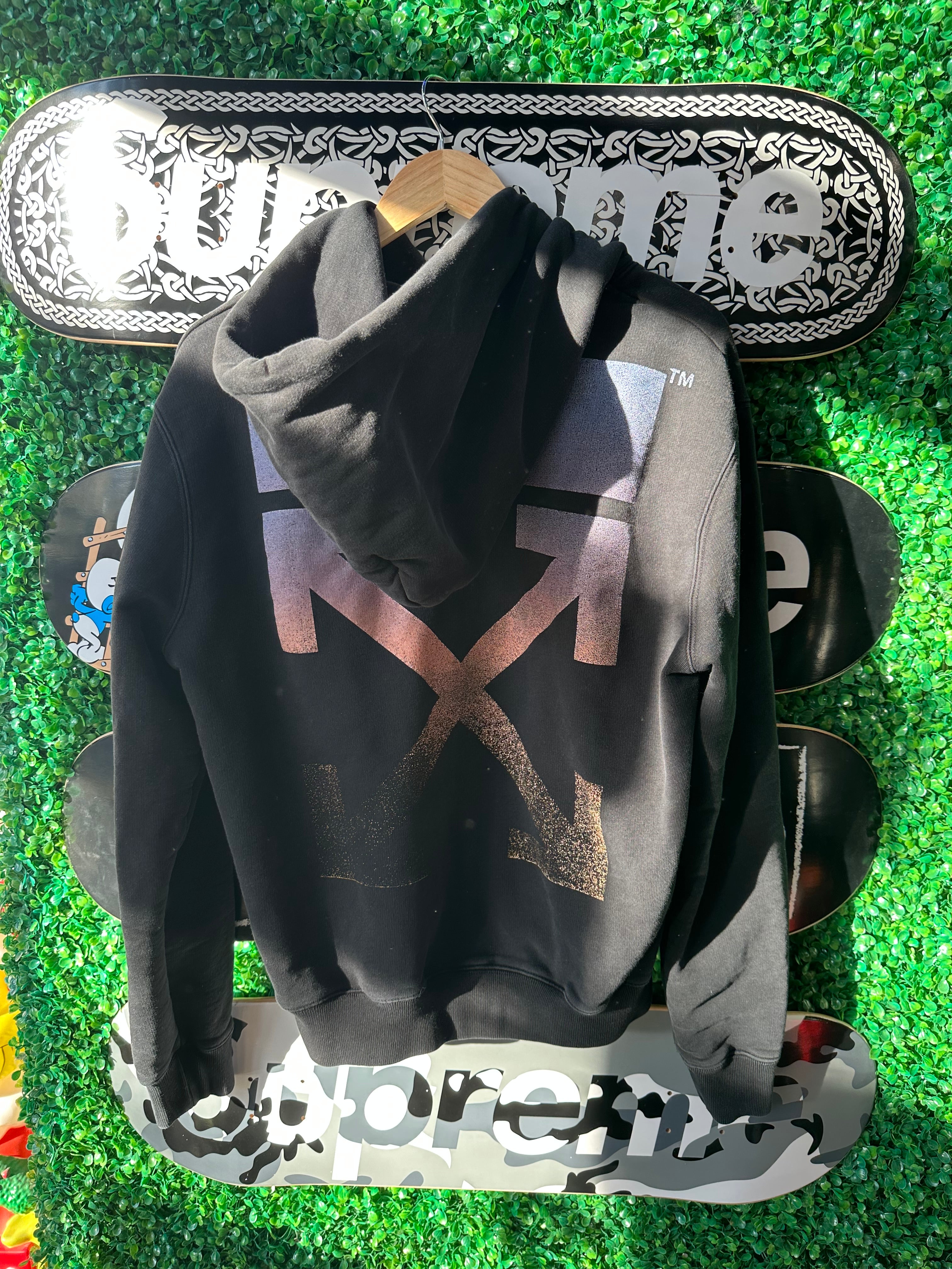 Off-White Hoodie Degrade Arrows Black Multi