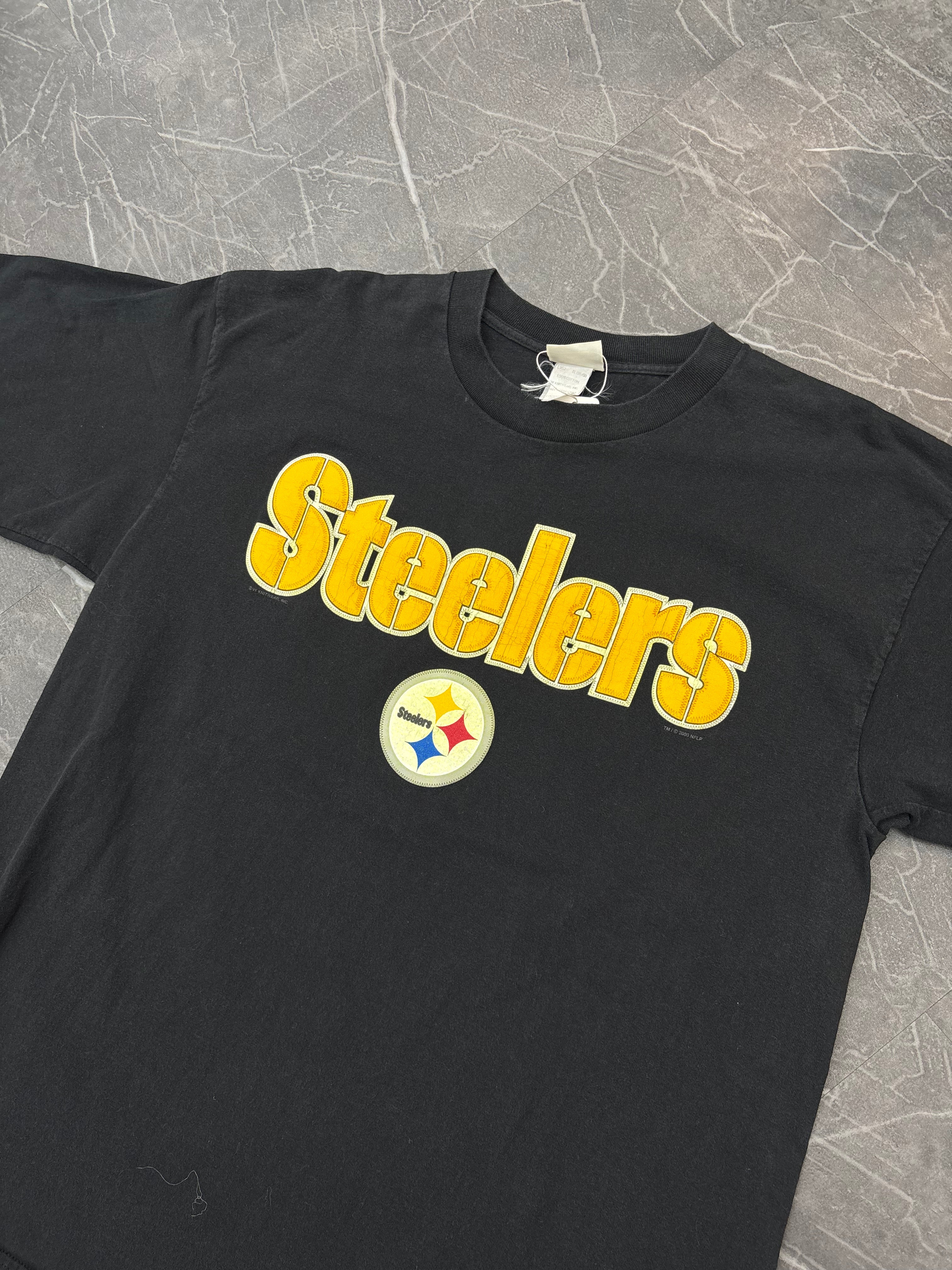 2000 Pitsburgh Steelers Puff Logo Tee (XL)