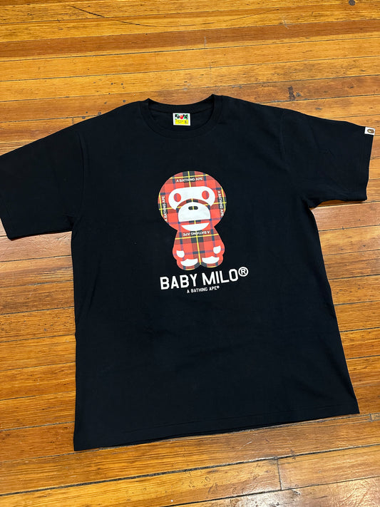 BAPE Tee “Baby Milo” Plaid