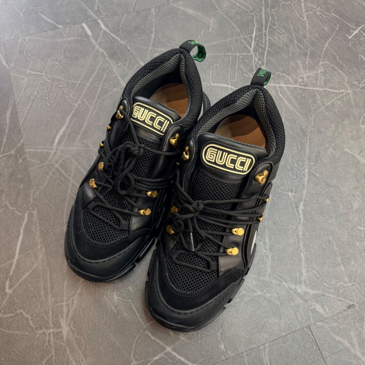 Gucci Flashtrek SEGA Black Leather (Size 11) (VNDS)