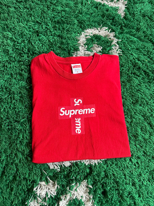 Supreme Cross Box Logo Tee “Red”