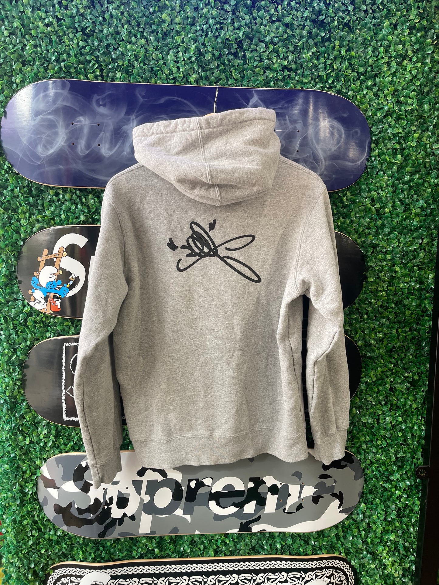 Supreme Lee Quinones Squirrel Hoodie “Grey”
