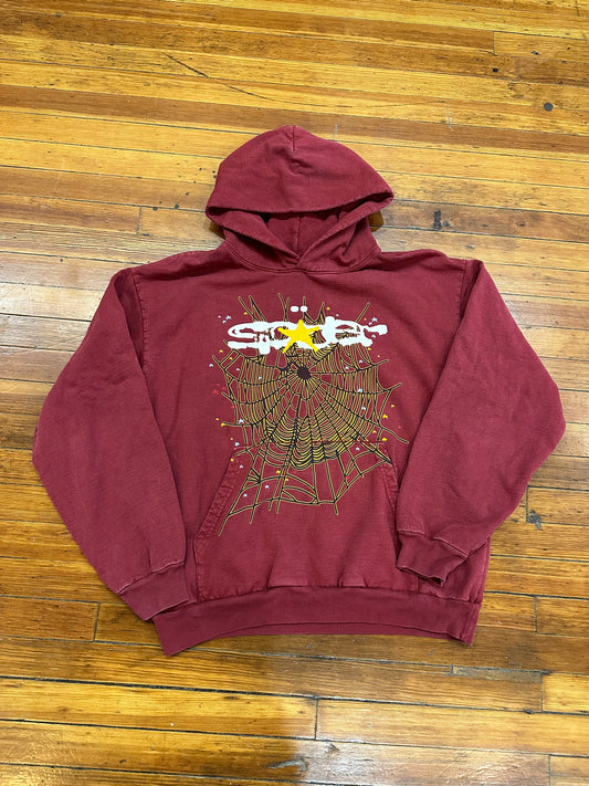 Sp5der Hoodie “Maroon”