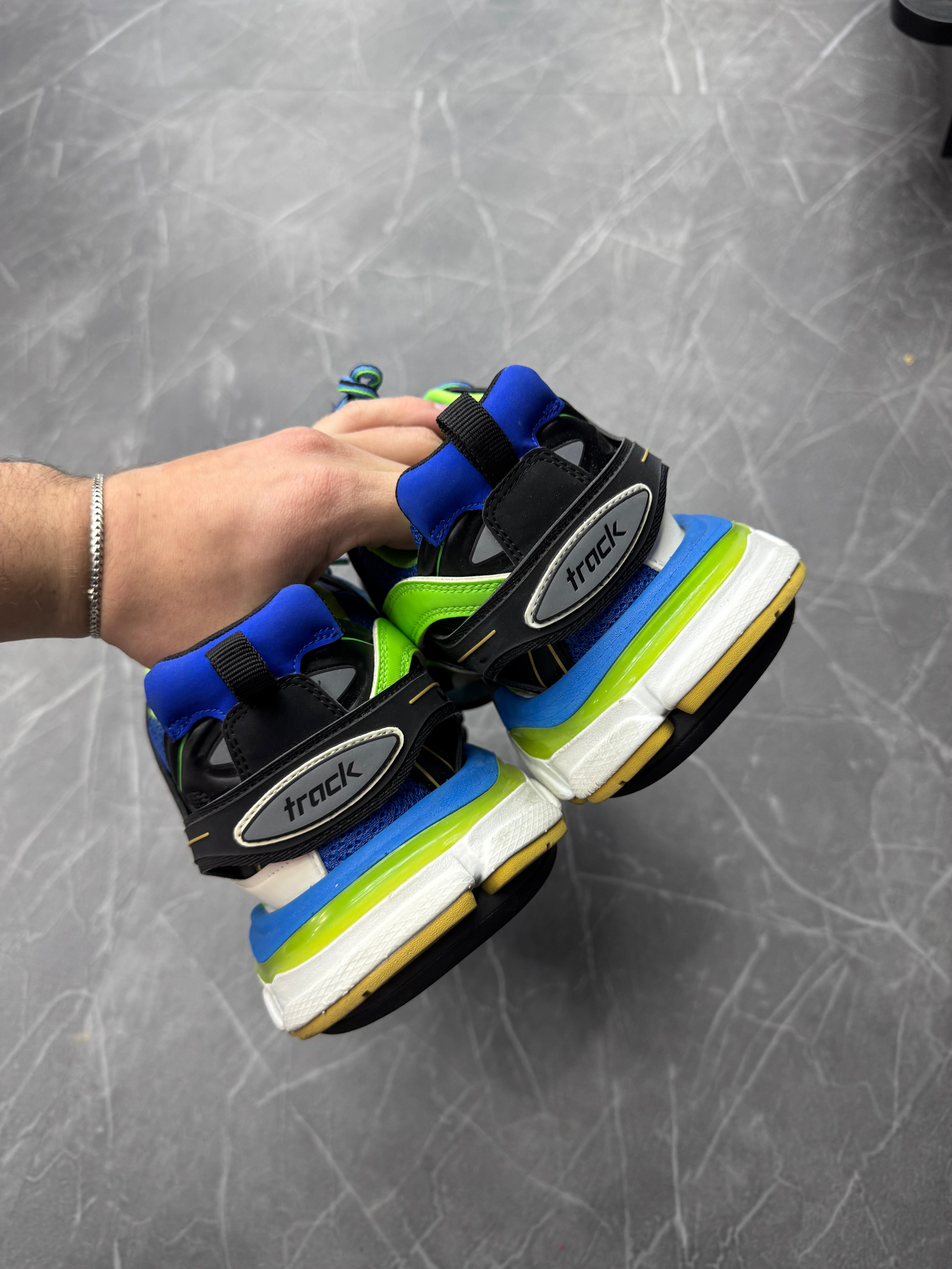 Balenciaga Track Green White Blue