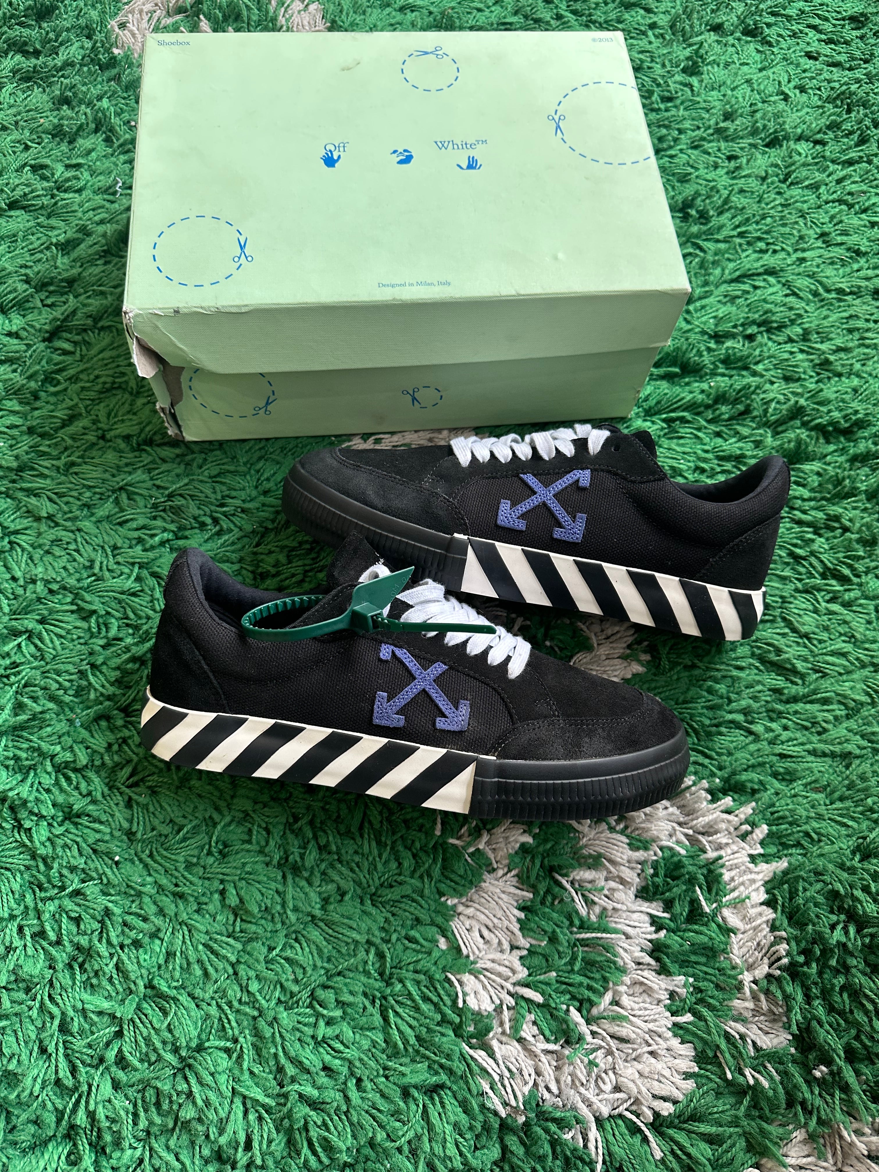 Off White Vulcanized Low “Blue Black”