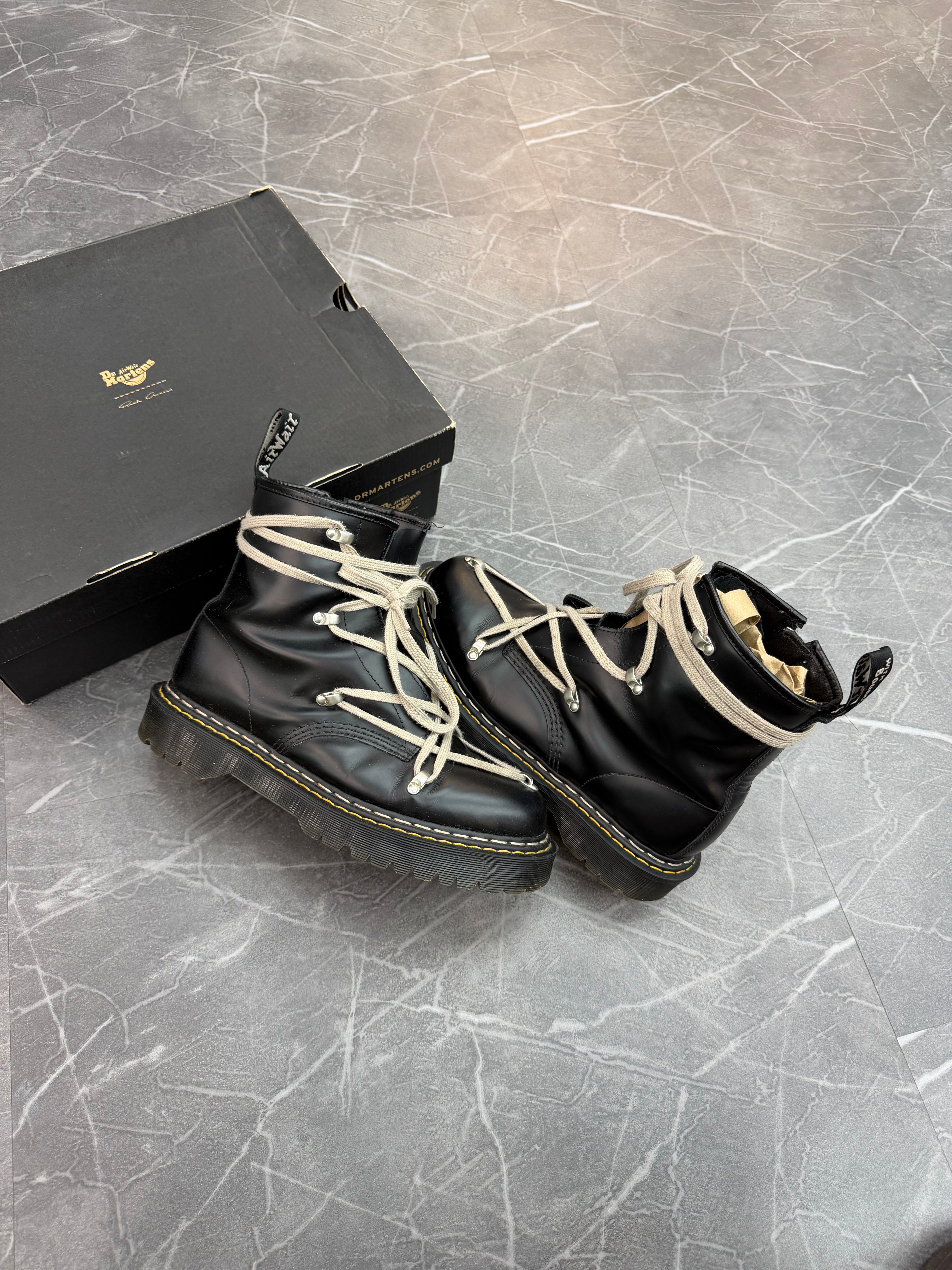 Rick Owen’s x Dr. Martin 1460 Bex Leather Boot