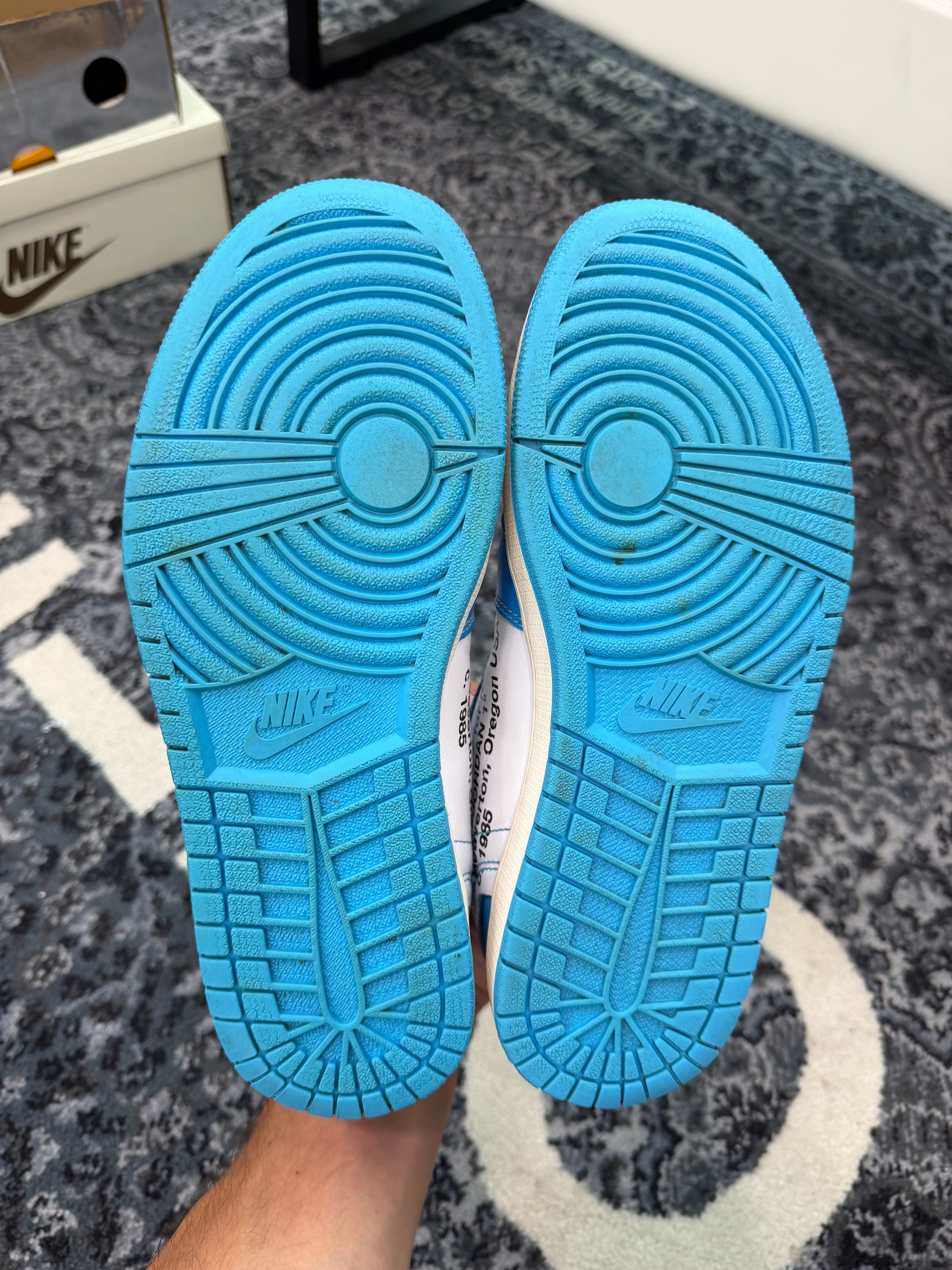 Jordan 1 High x Off White “University Blue”