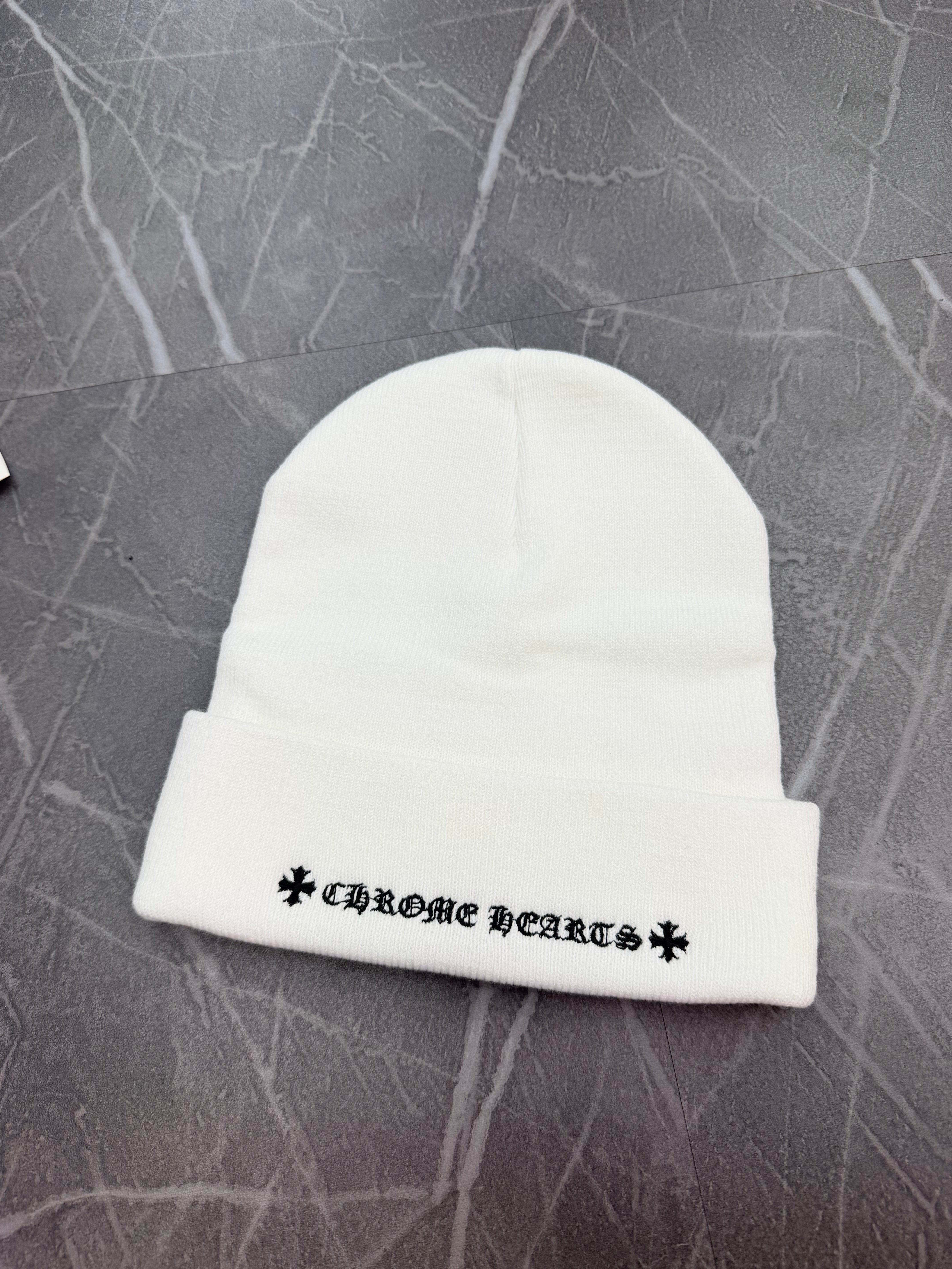 Chrome Hearts Beanie CH Logo “White”