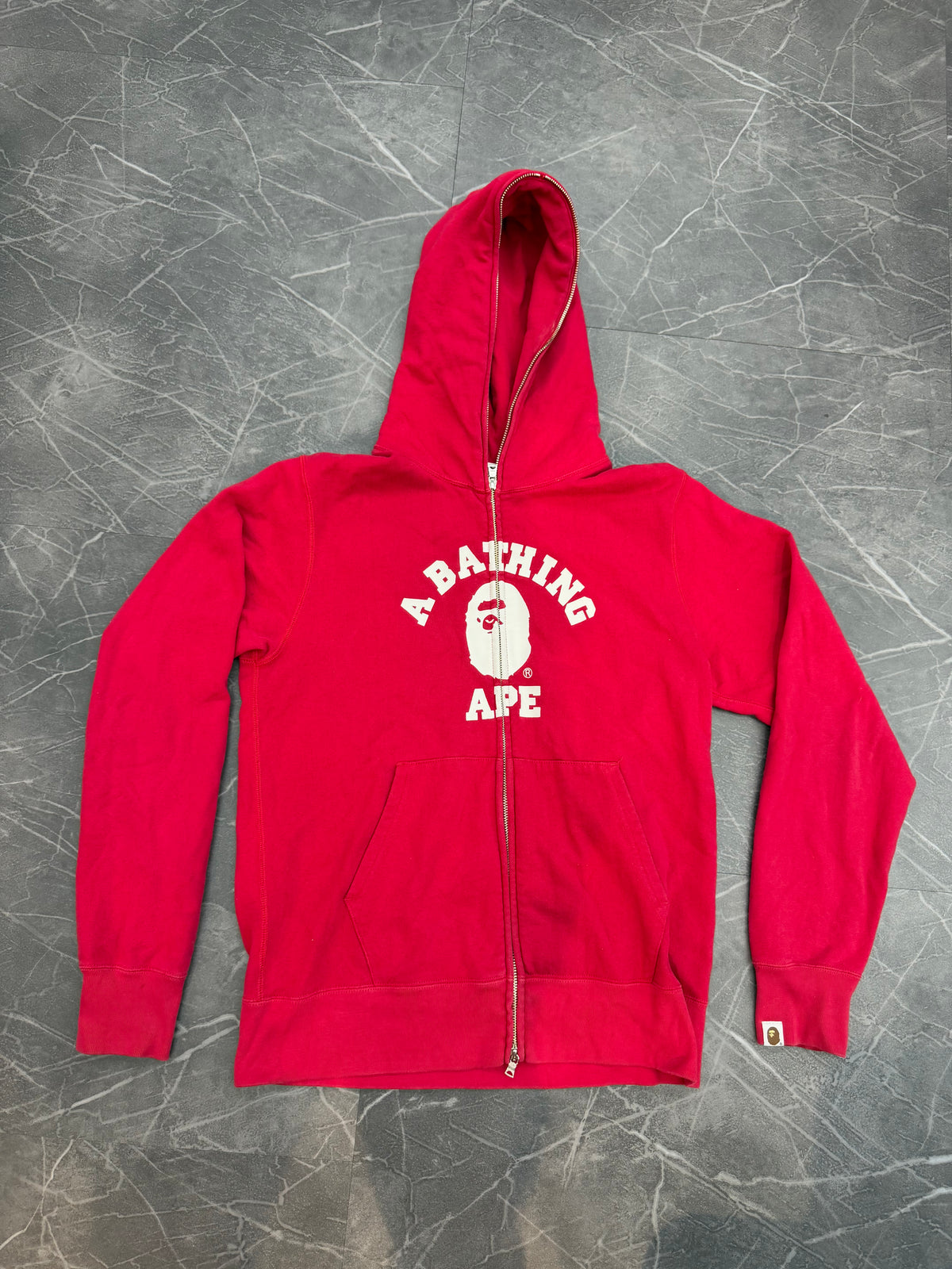 Bape Zip Up Hoodie “Red”
