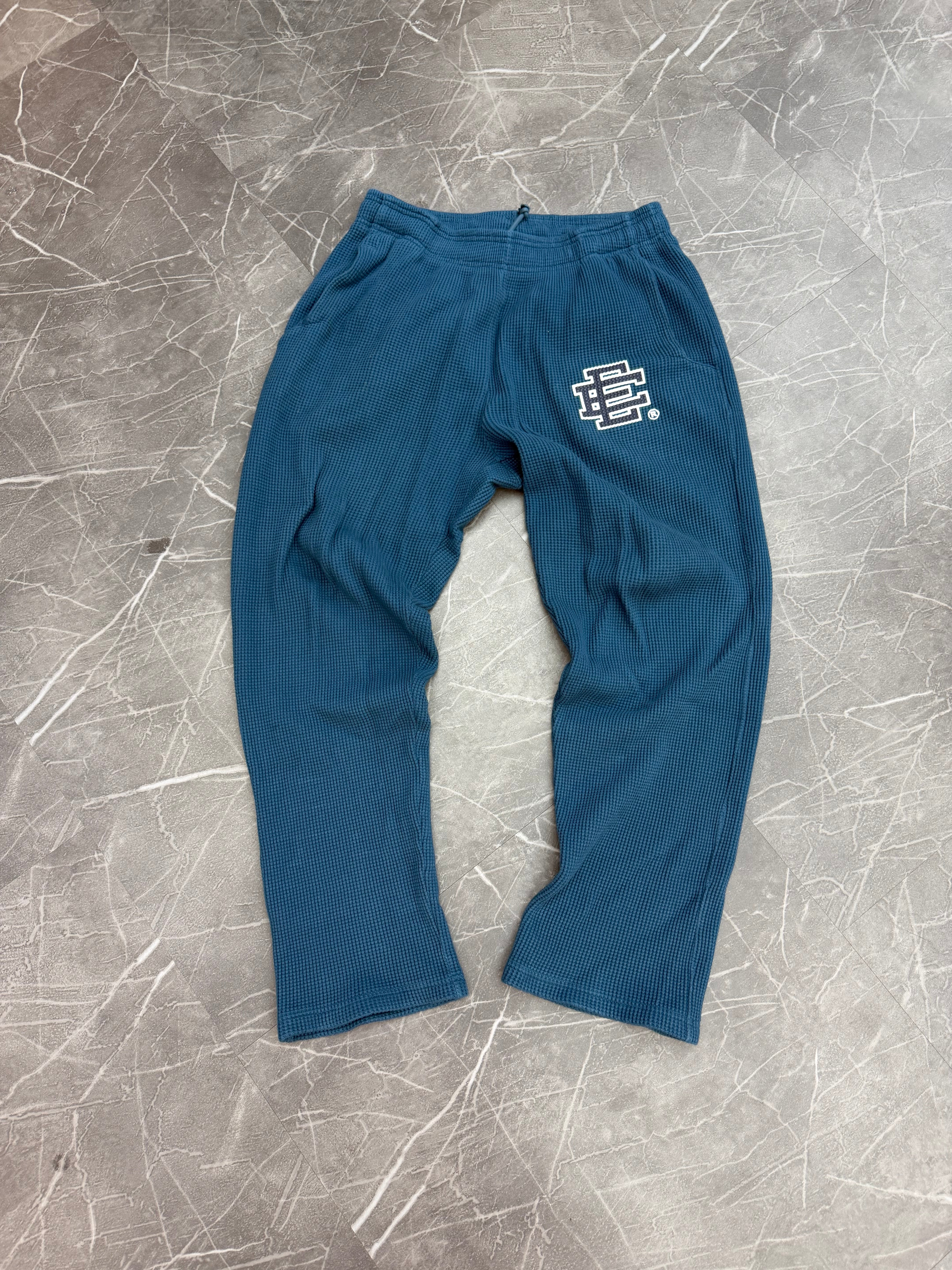 Eric Emanuel Waffle Knit Sweatpants “Marina Blue”