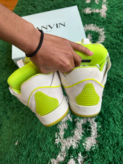 Lanvin Curb Sneakers “White Fluo Yellow”