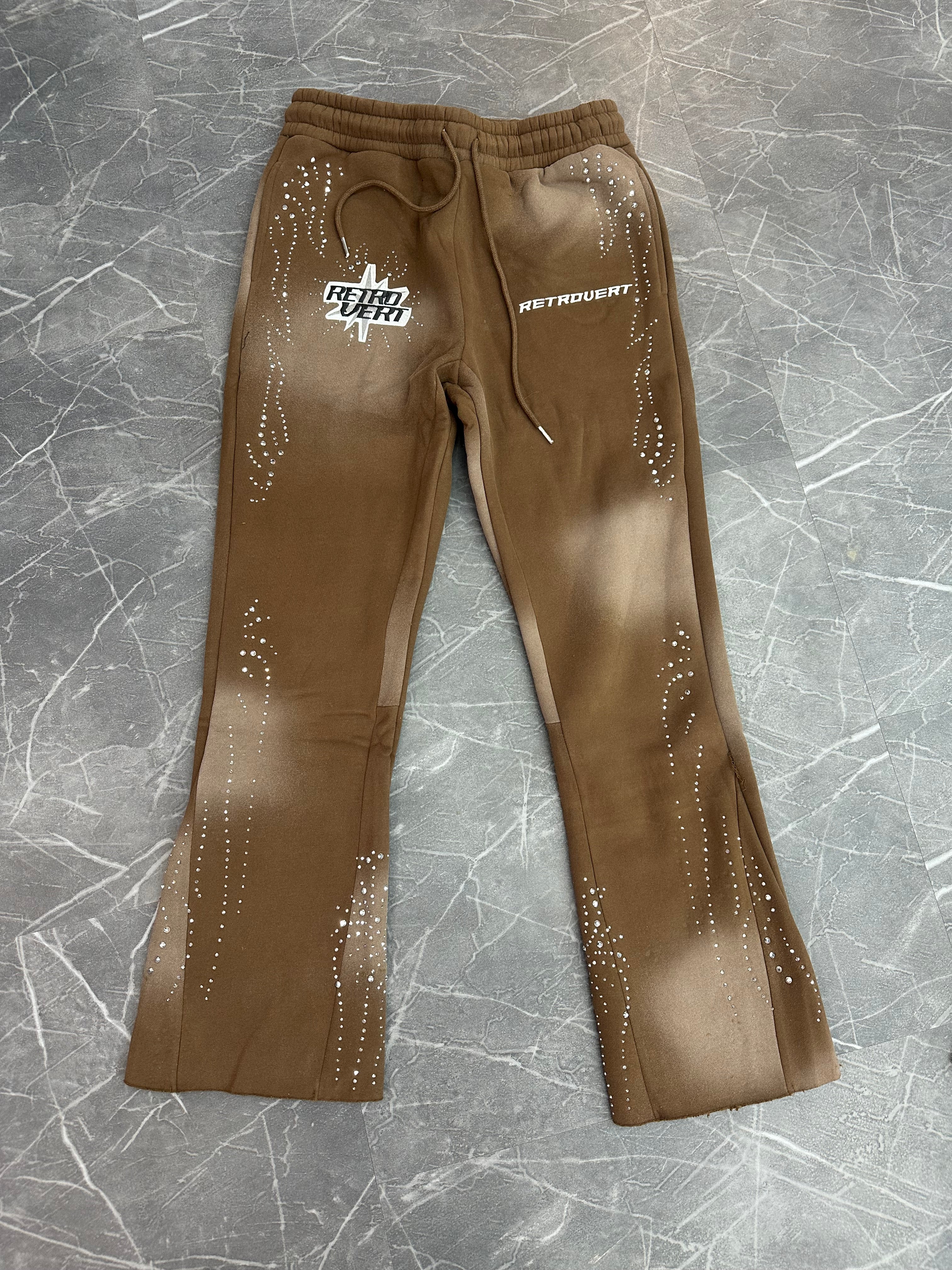 Retrovert Brown Rhinestone Set