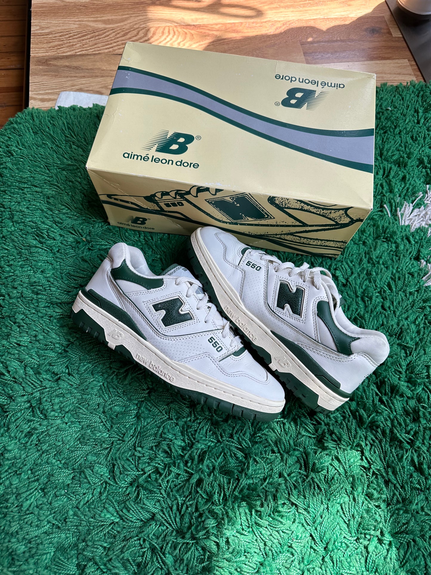 New Balance 550 Aime Leon Dore “White/Green”