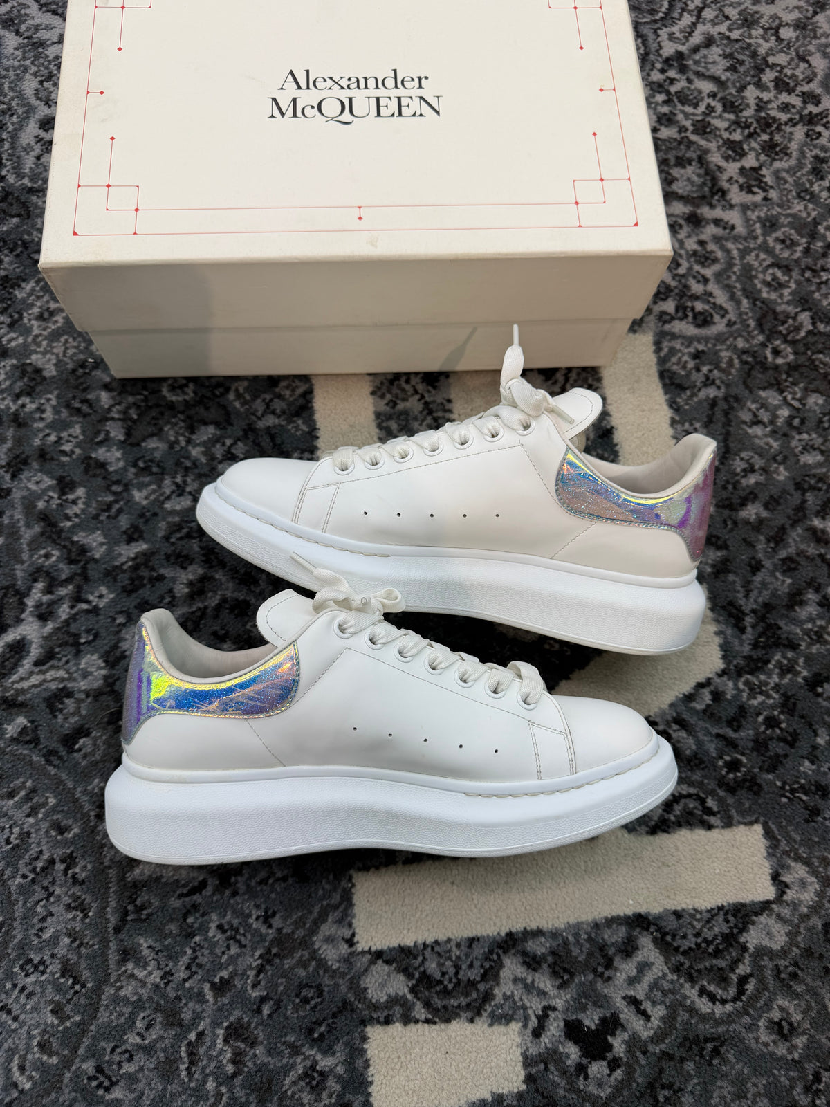 Alexander Mcqueen Low “White Iridescent”