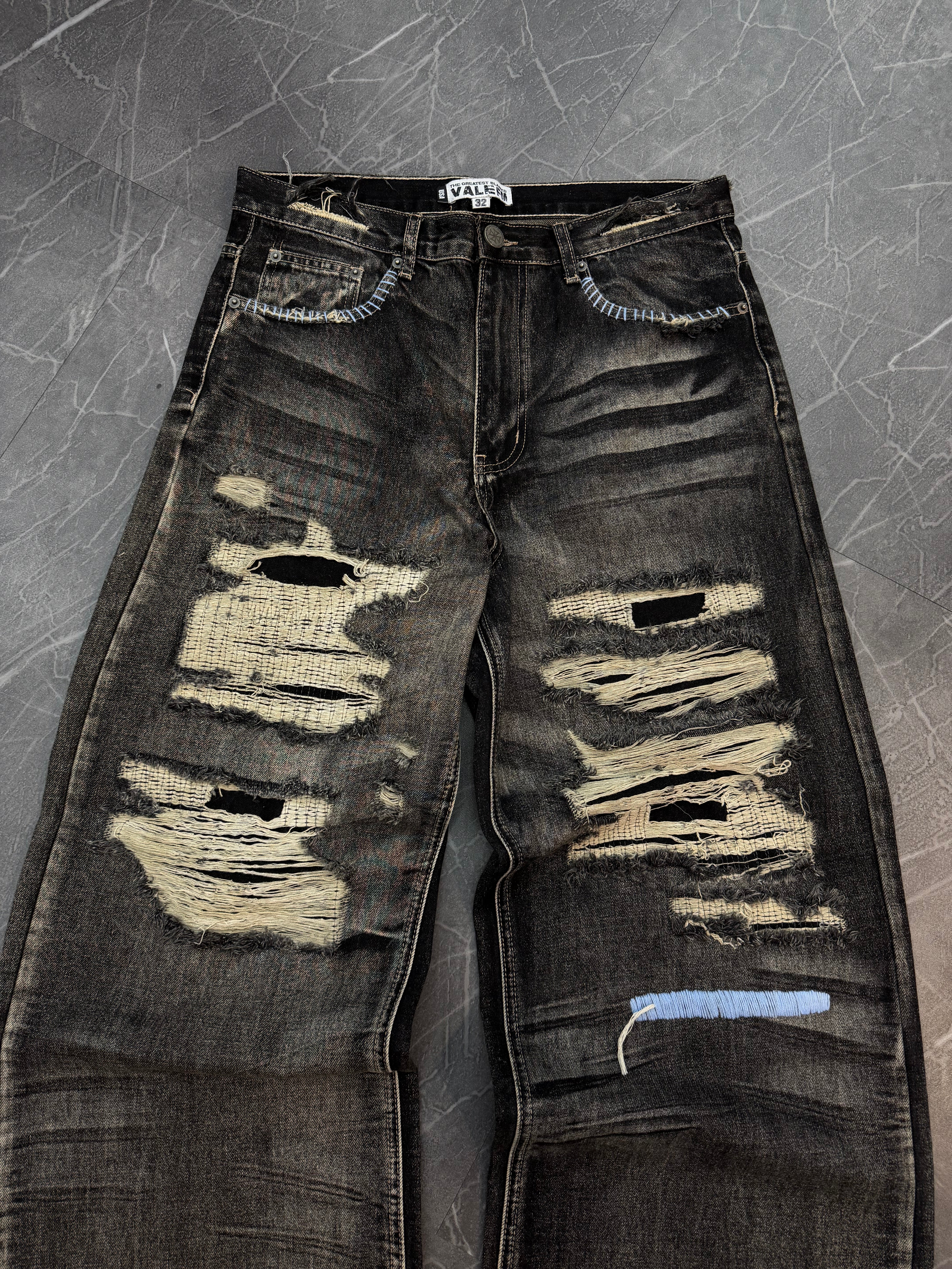 Vale Forever Thrashed Black Denim