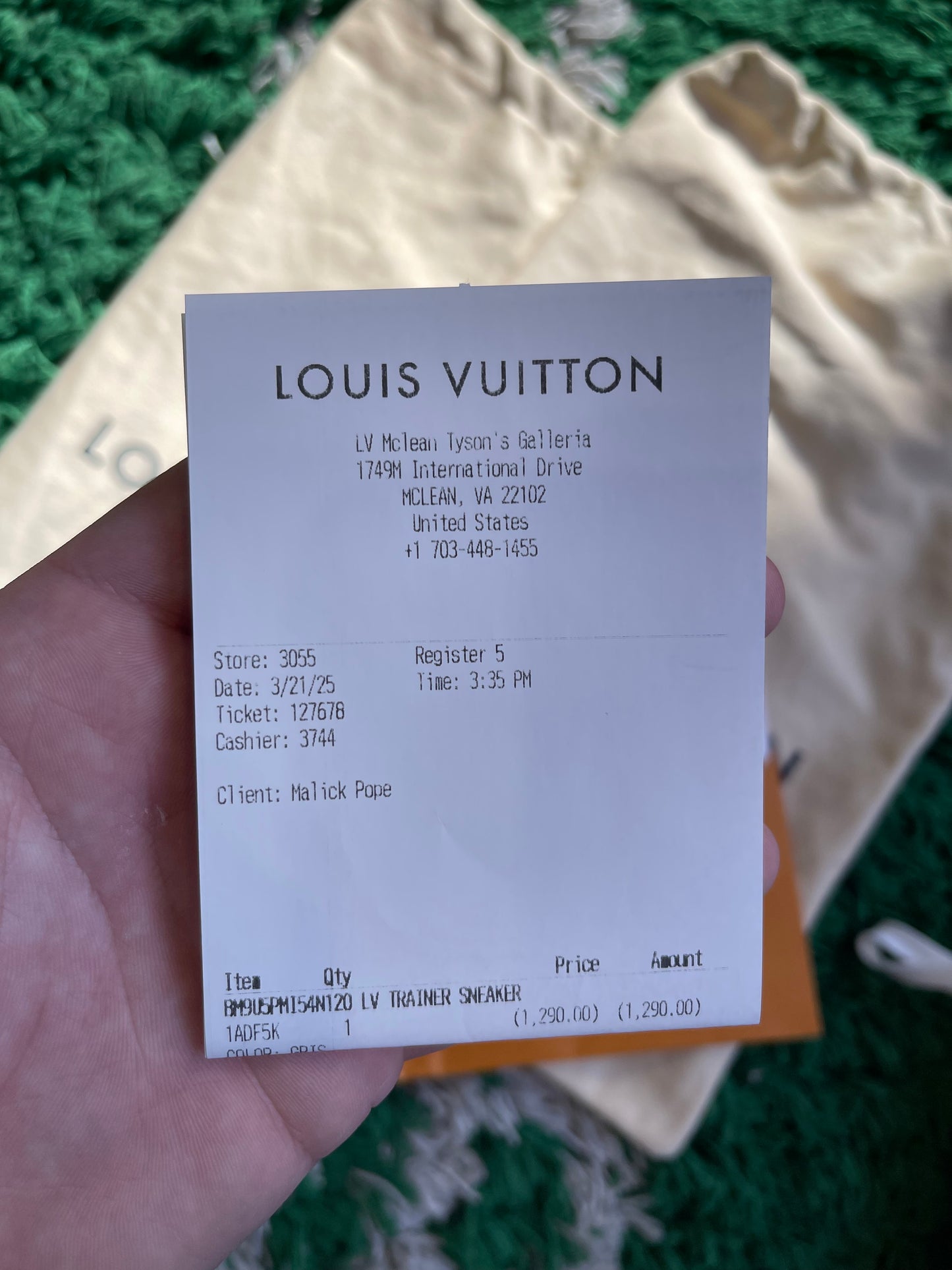 Louis Vuitton Trainer “Grey/Black”