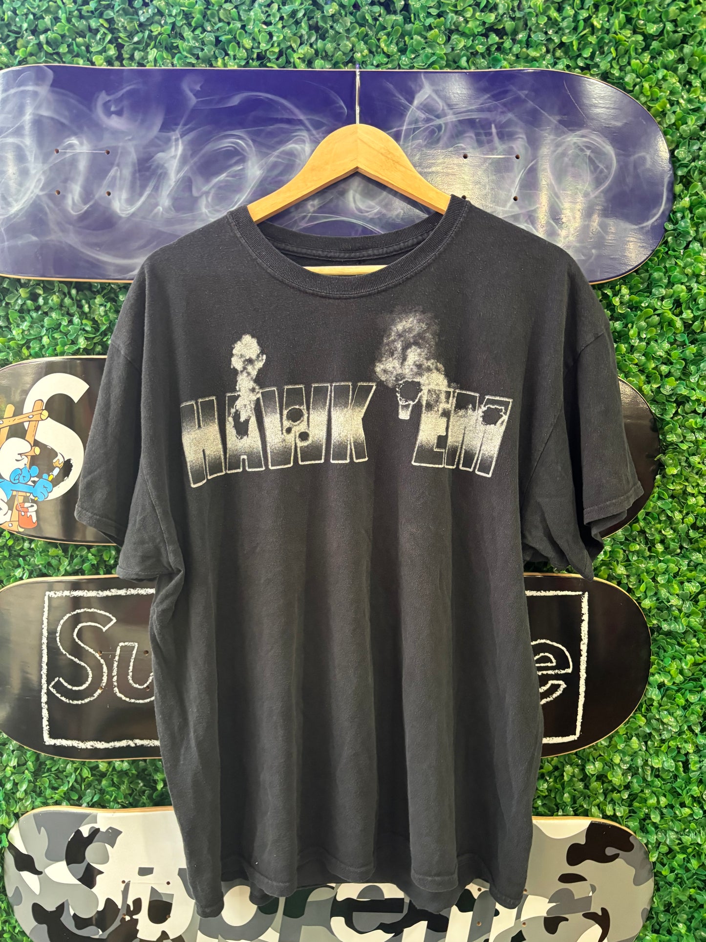 VLone Pop Smoke Hank Em Tee “Black”