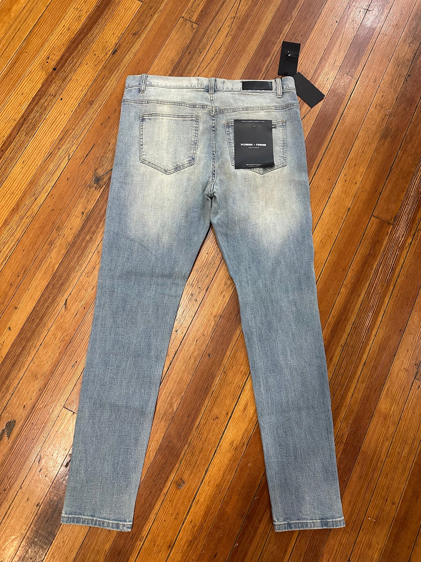 Homme Femme Jeans Blue Wash (36)