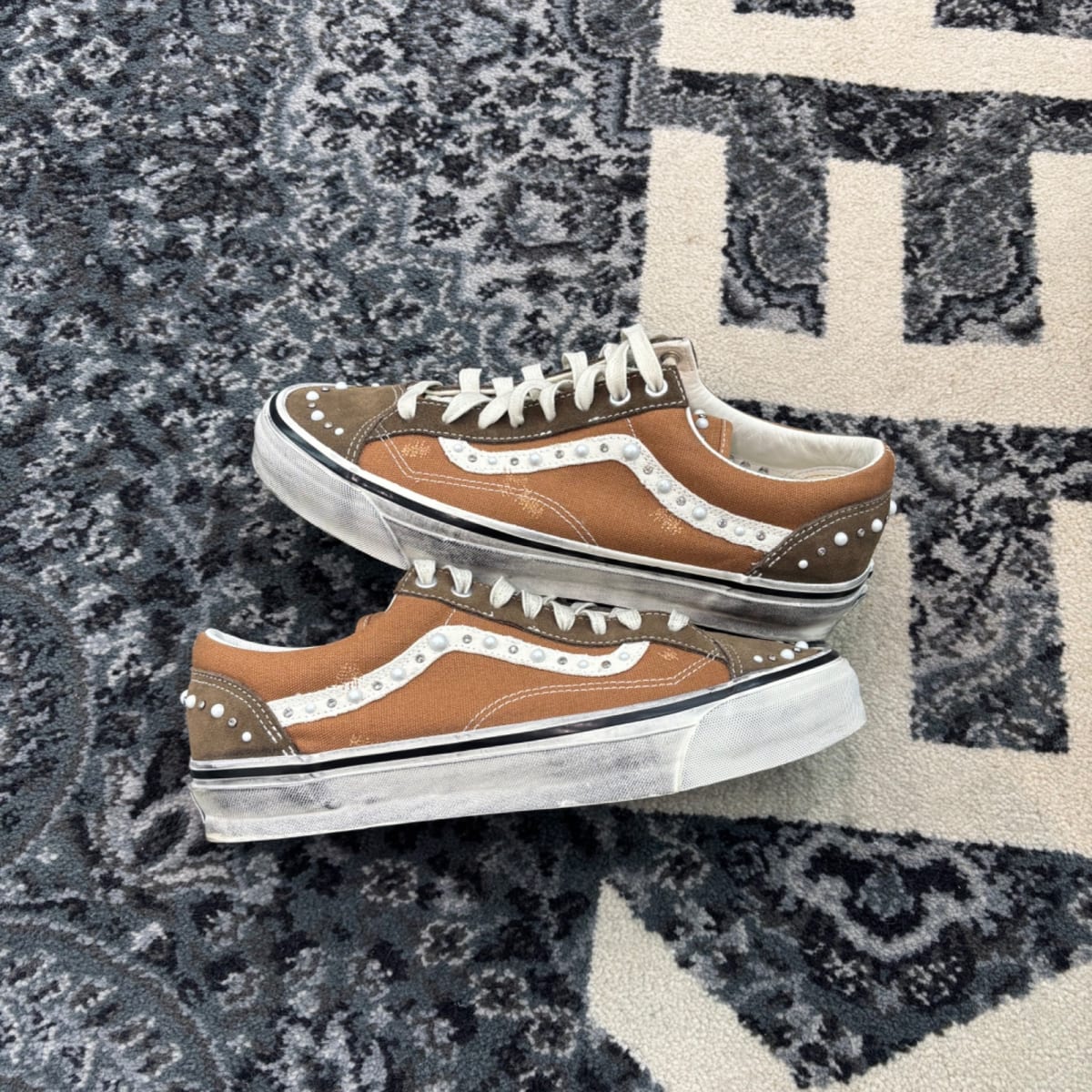 Vans LX Old Skool 36 Pearlized Pack Vintage Cocoa Brown (Size 10.5) (Moderately Worn)