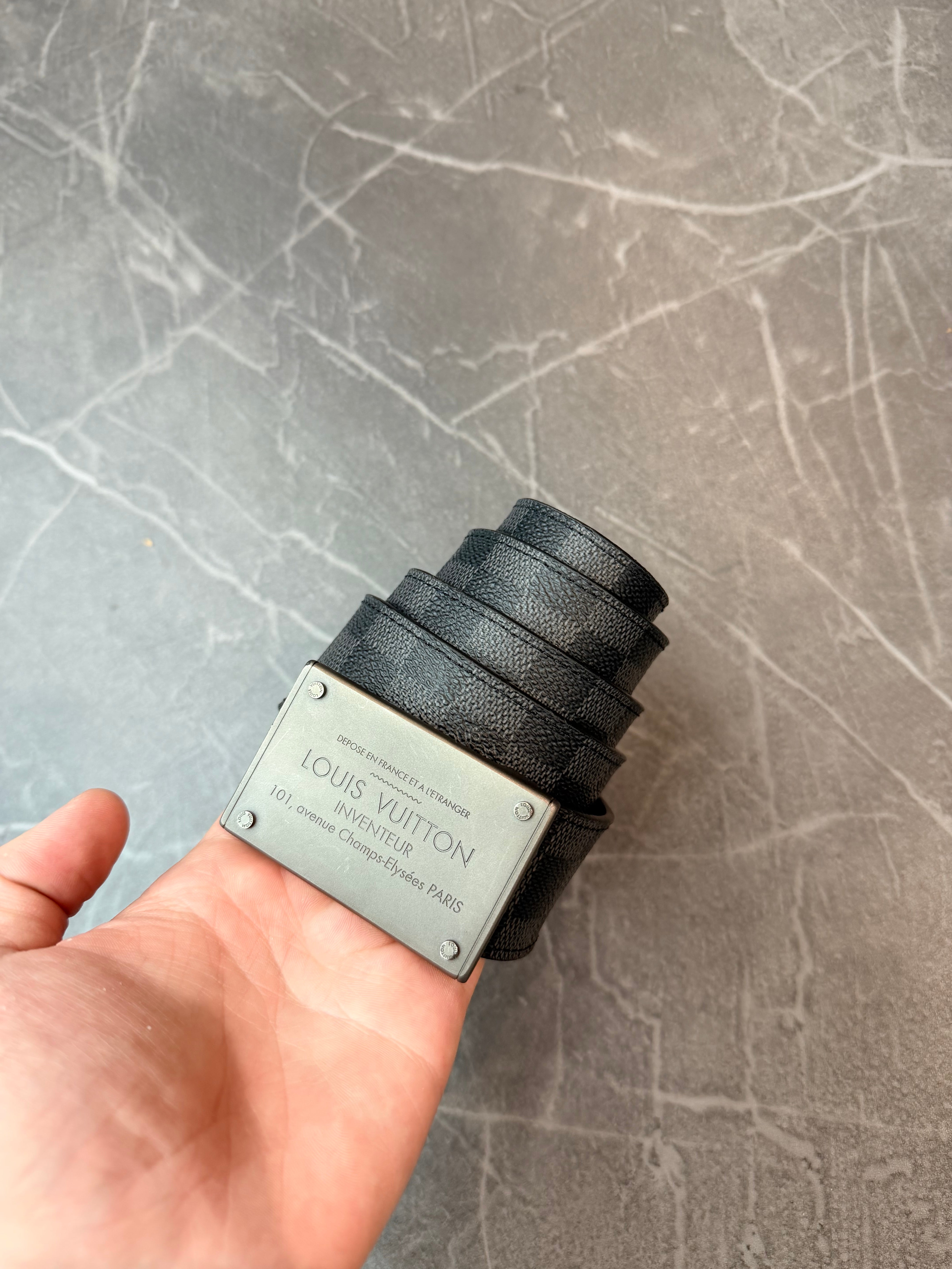 Louis Vuitton Reversible Damier Graphite Belt